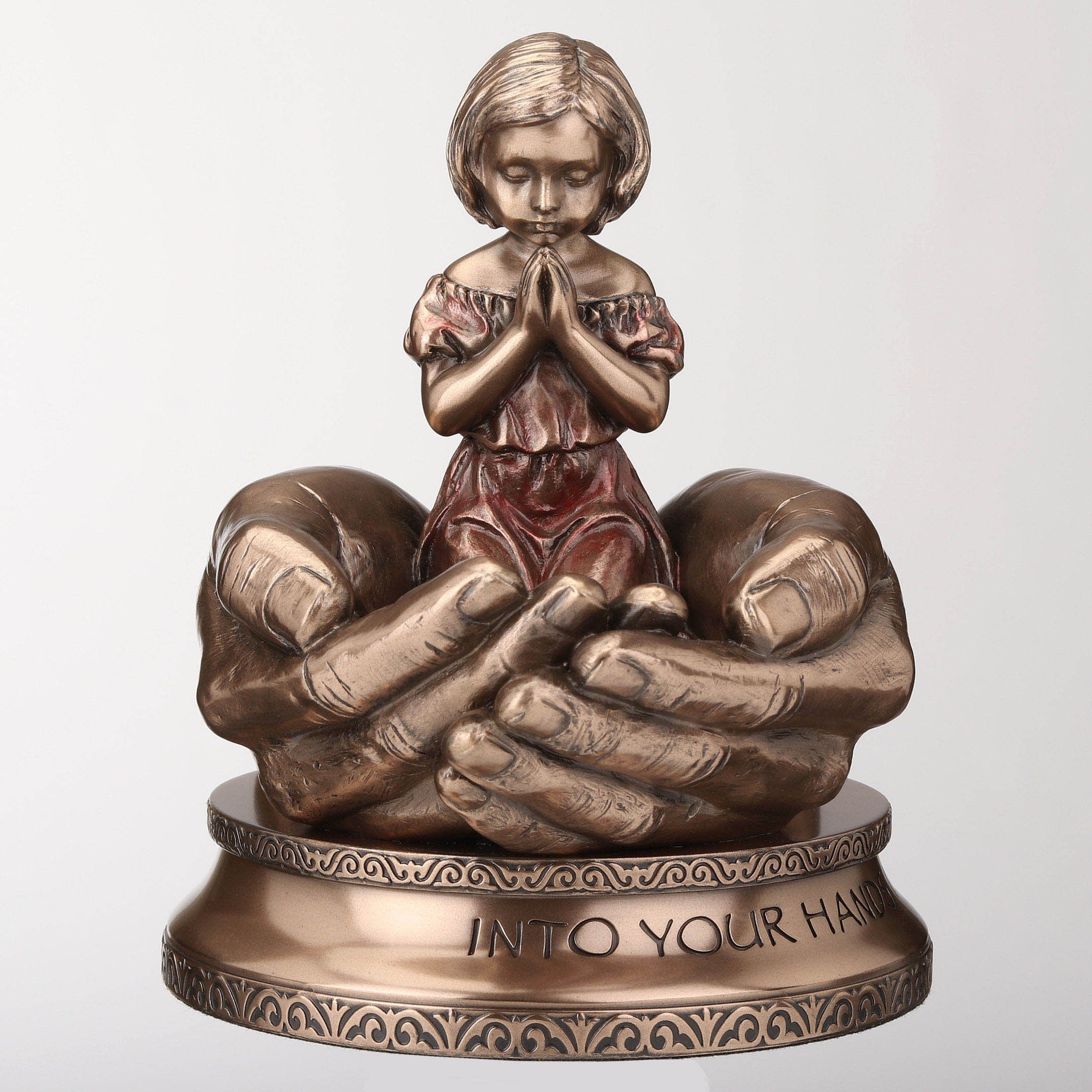 Little Girl Kneeling Prayer Into Your Hands I Commit My Spirit