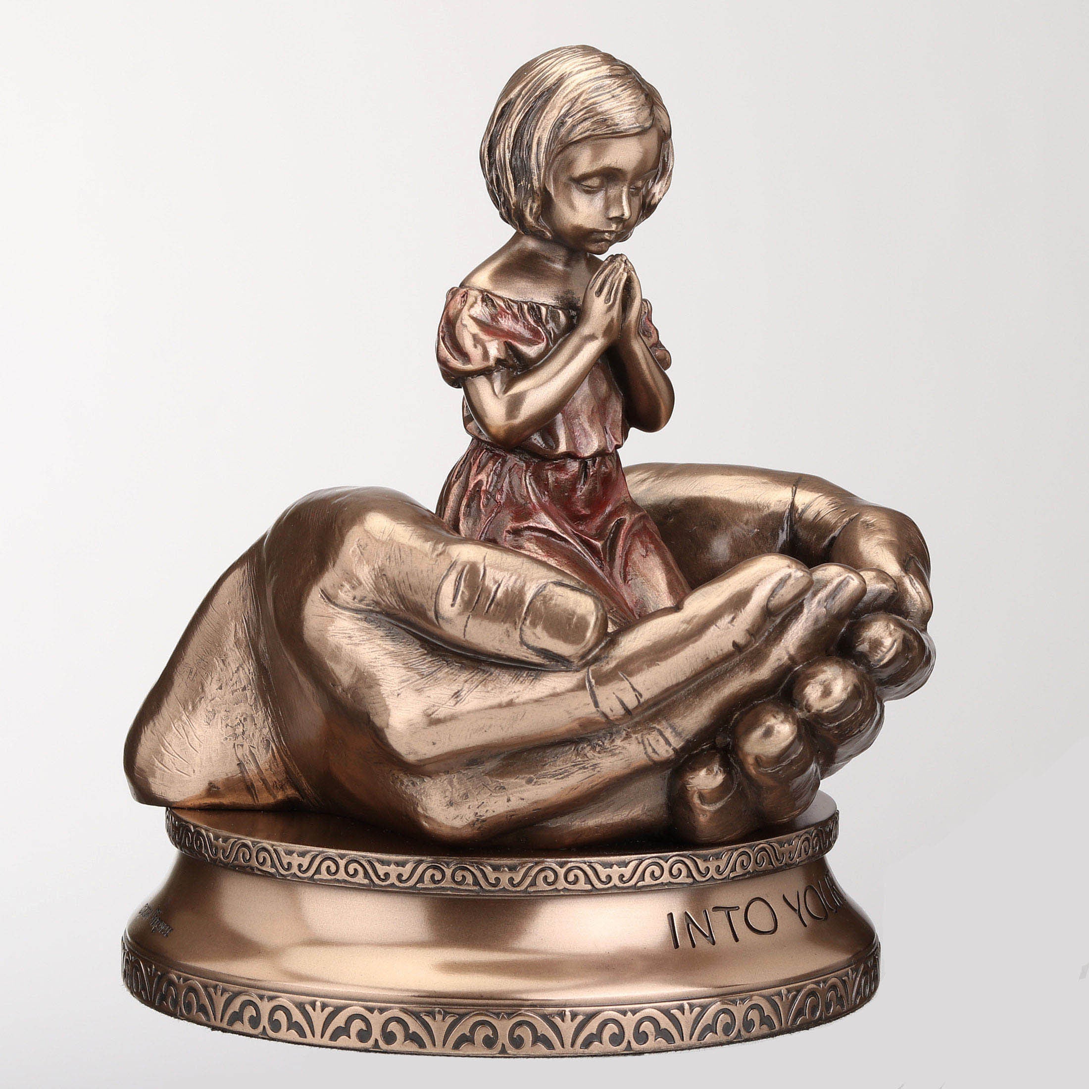 Little Girl Kneeling Prayer Into Your Hands I Commit My Spirit