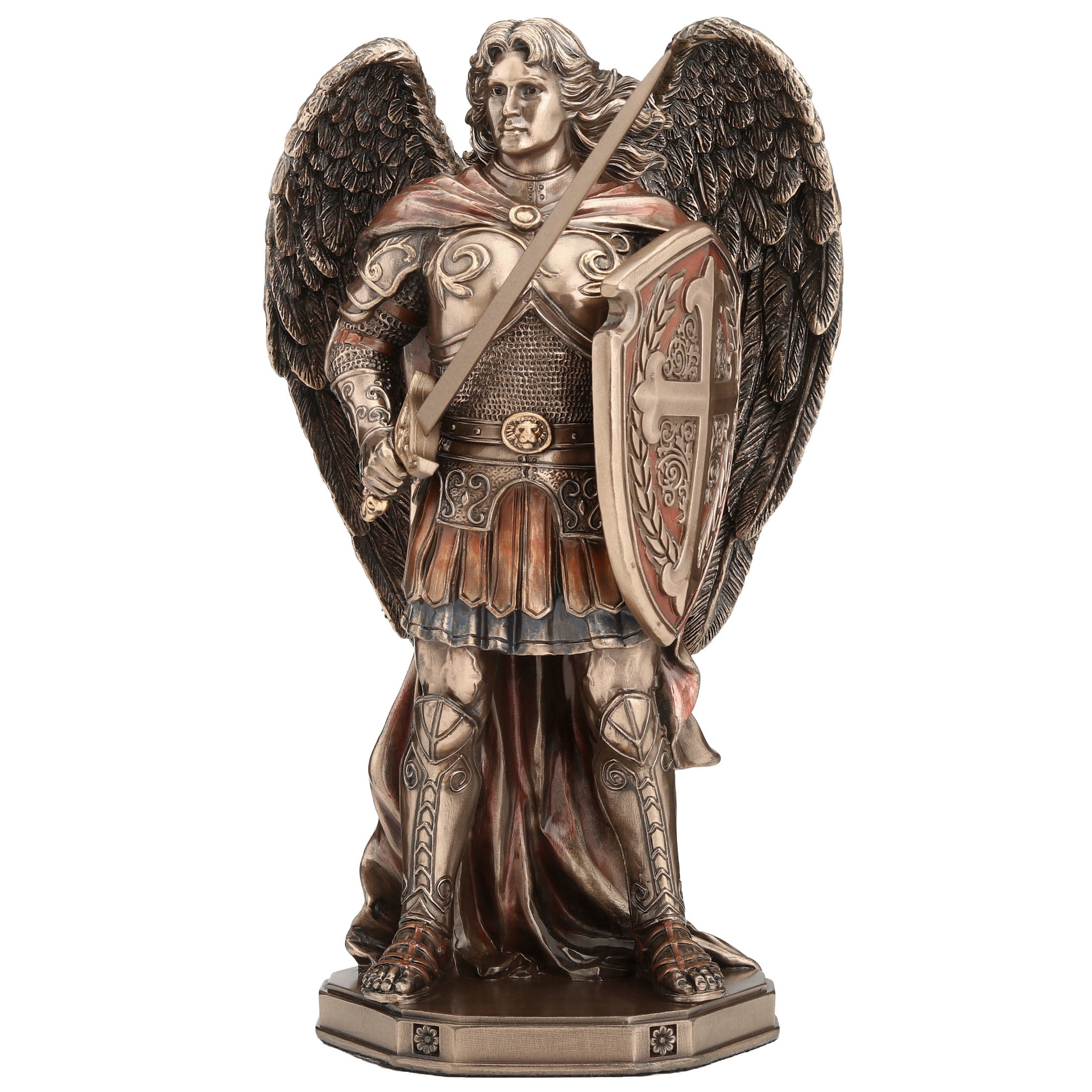 Archangel Saint Michael Wielding Sword and Shield