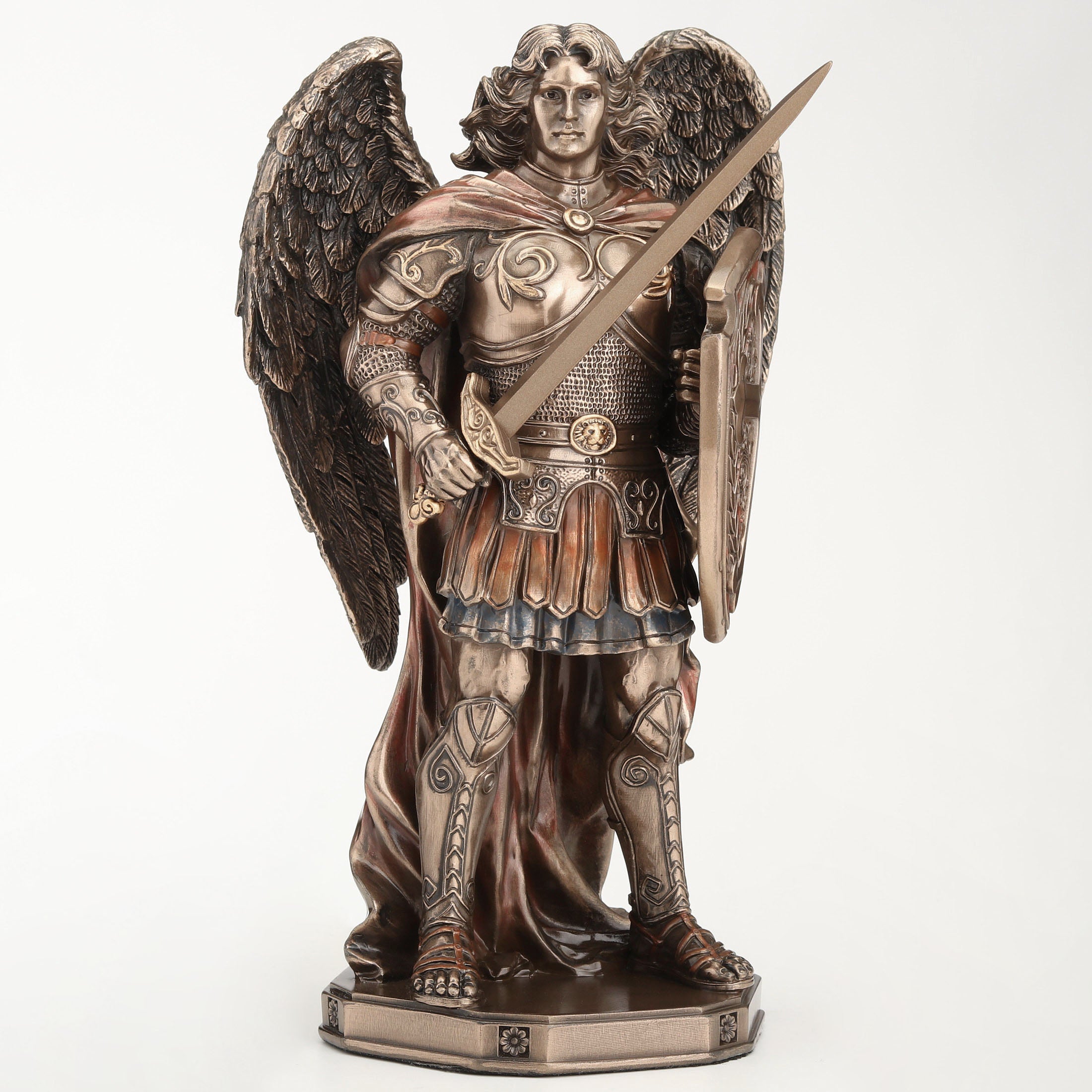 Archangel Saint Michael Wielding Sword and Shield