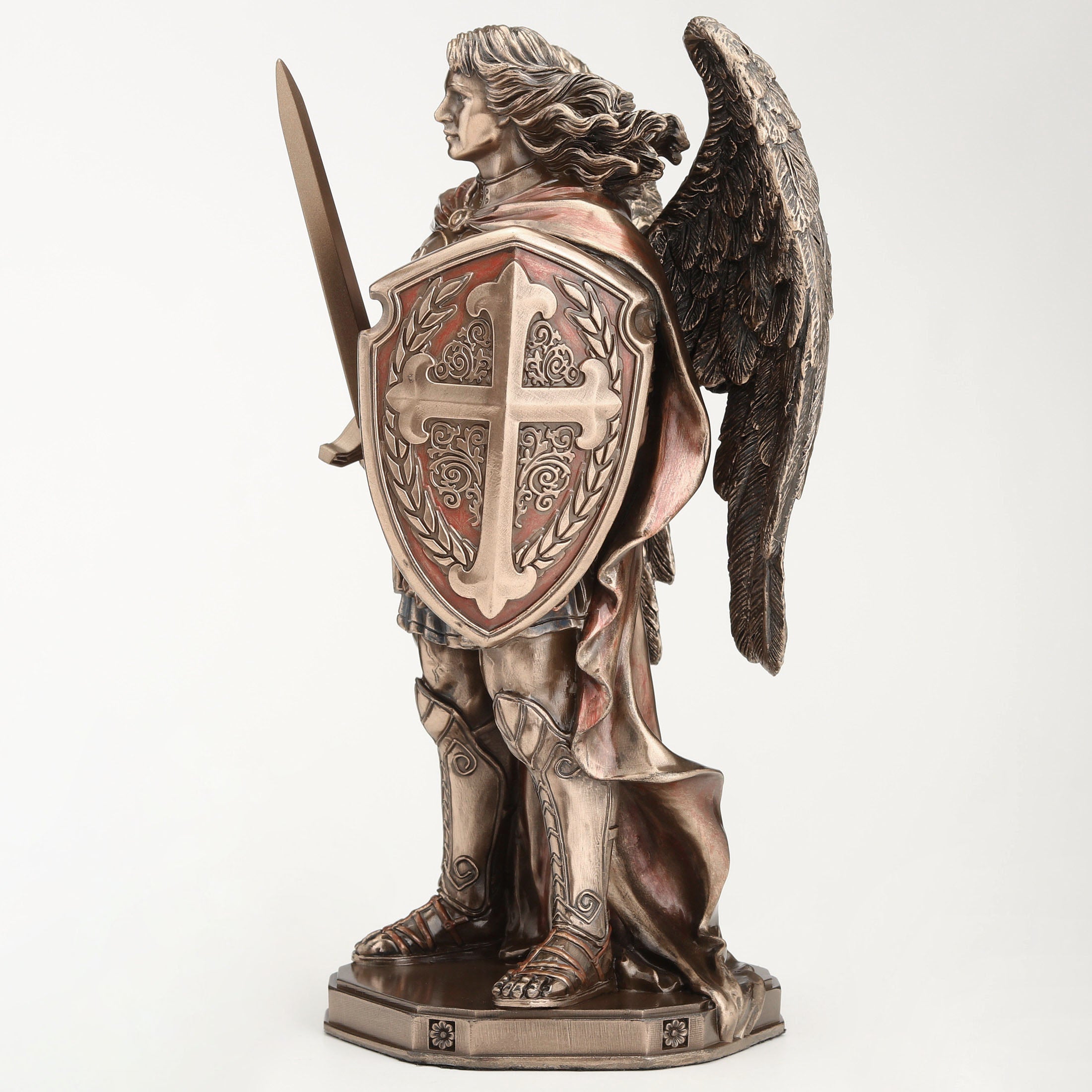 Archangel Saint Michael Wielding Sword and Shield