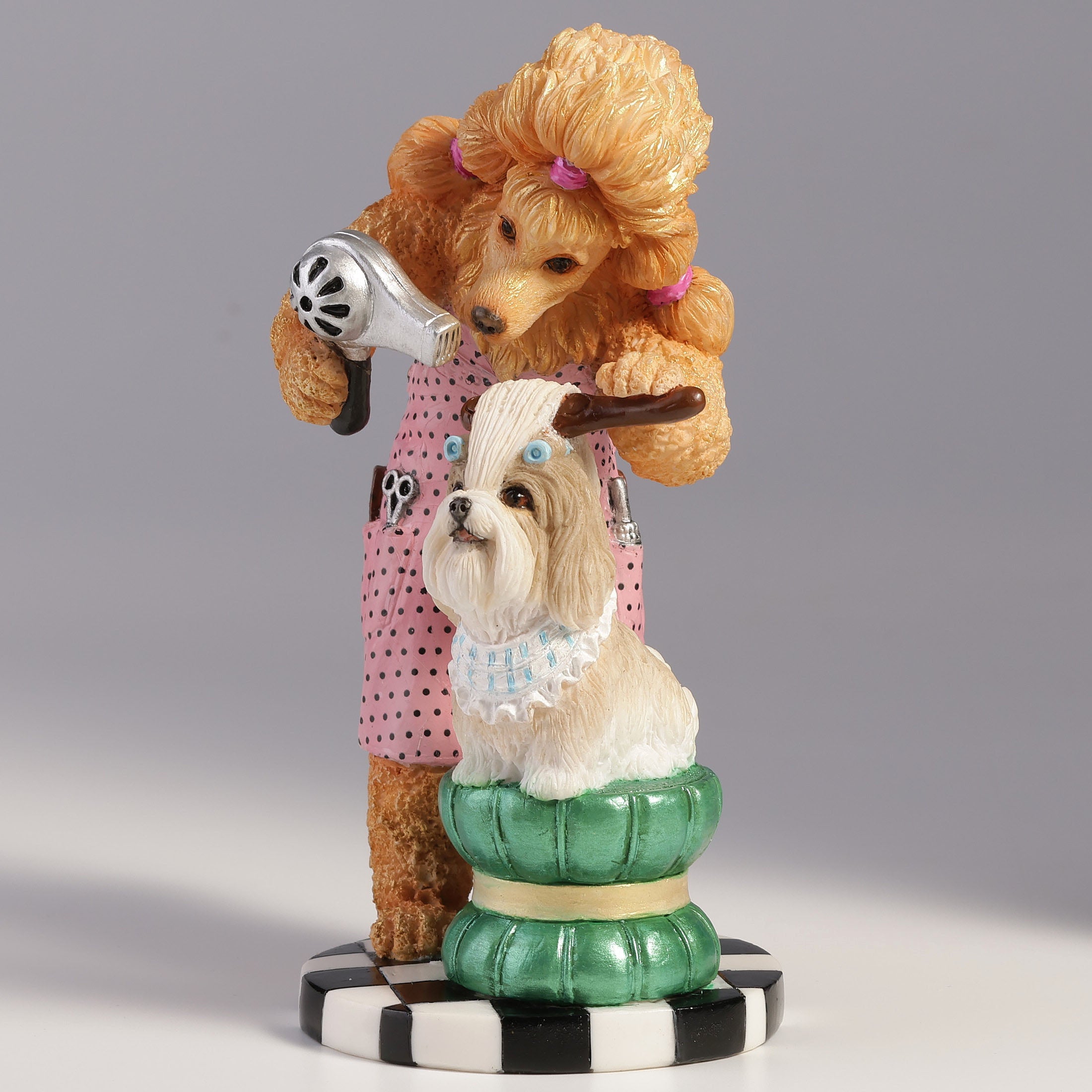 Poodle Hairdresser Grooming A Shih Tzu