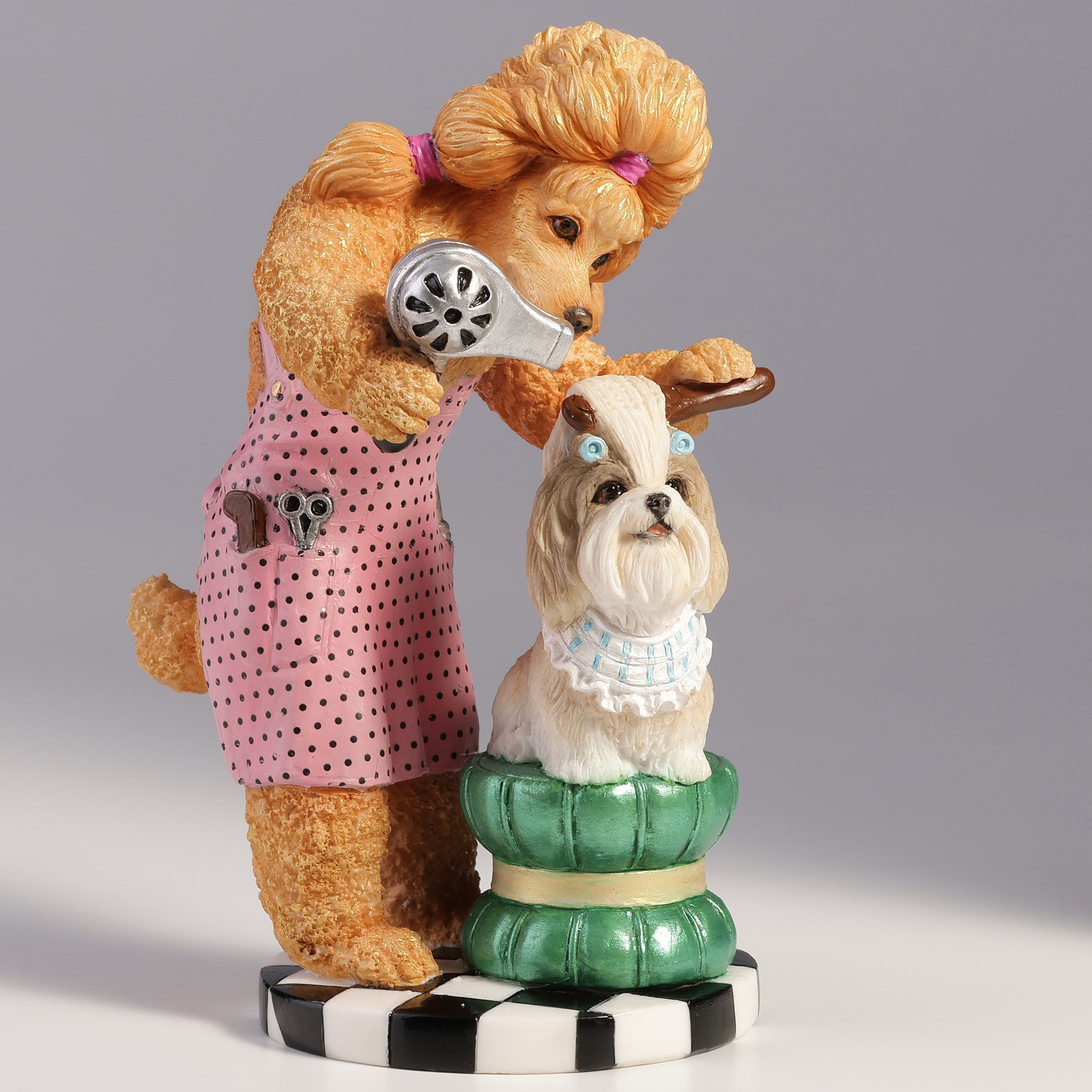 Poodle Hairdresser Grooming A Shih Tzu
