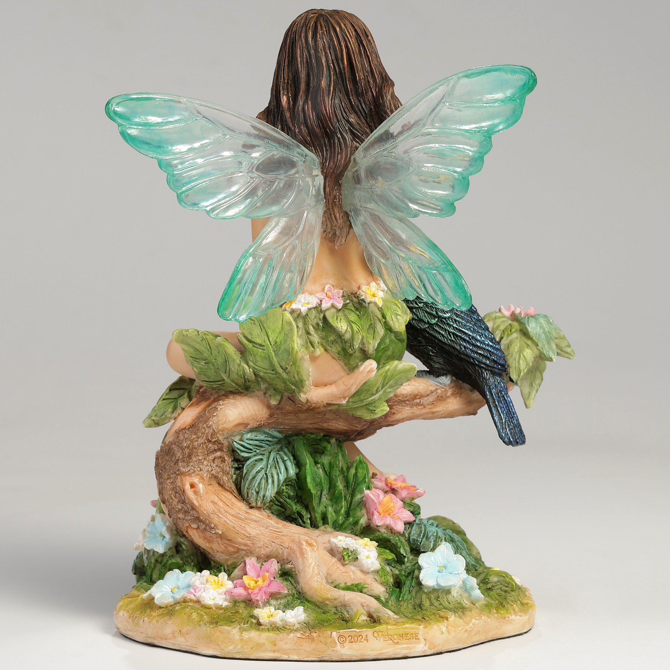Tropical Cyan Fairy With A Toucan