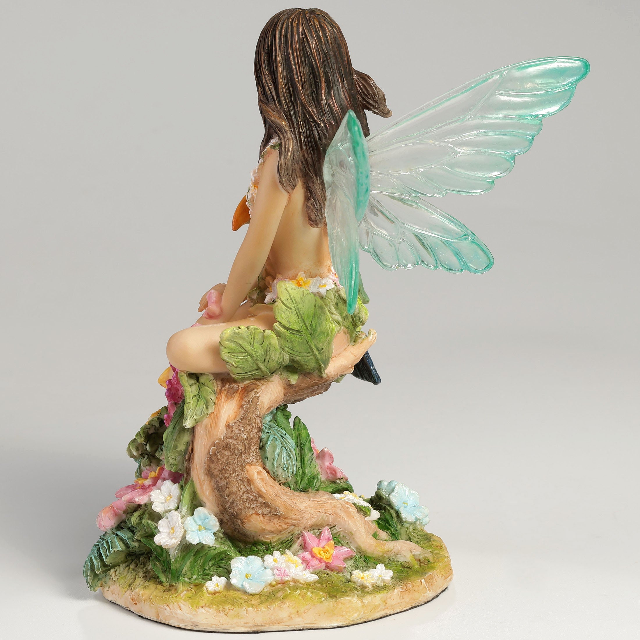 Tropical Cyan Fairy With A Toucan