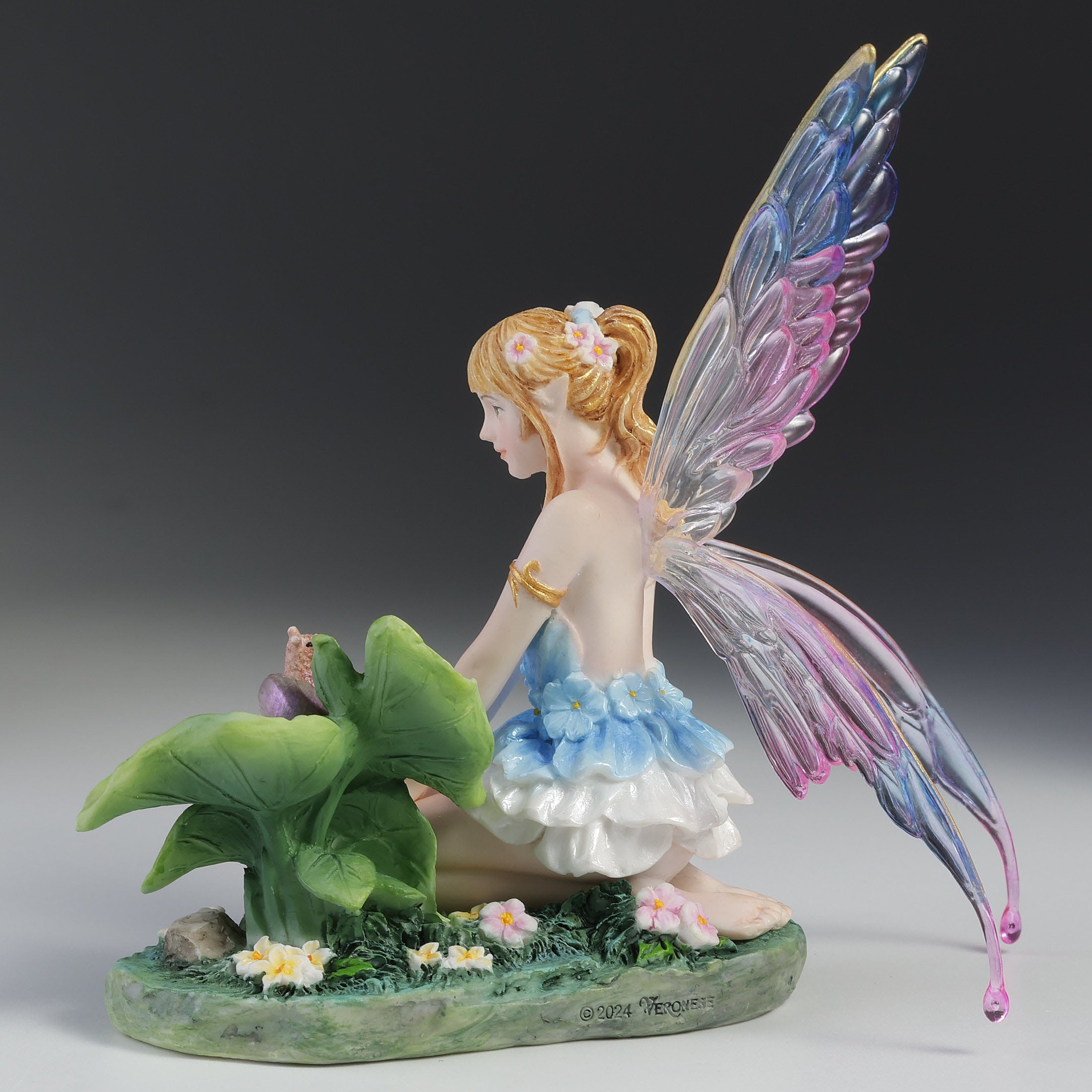Cerulean Blue Fairy And Snail