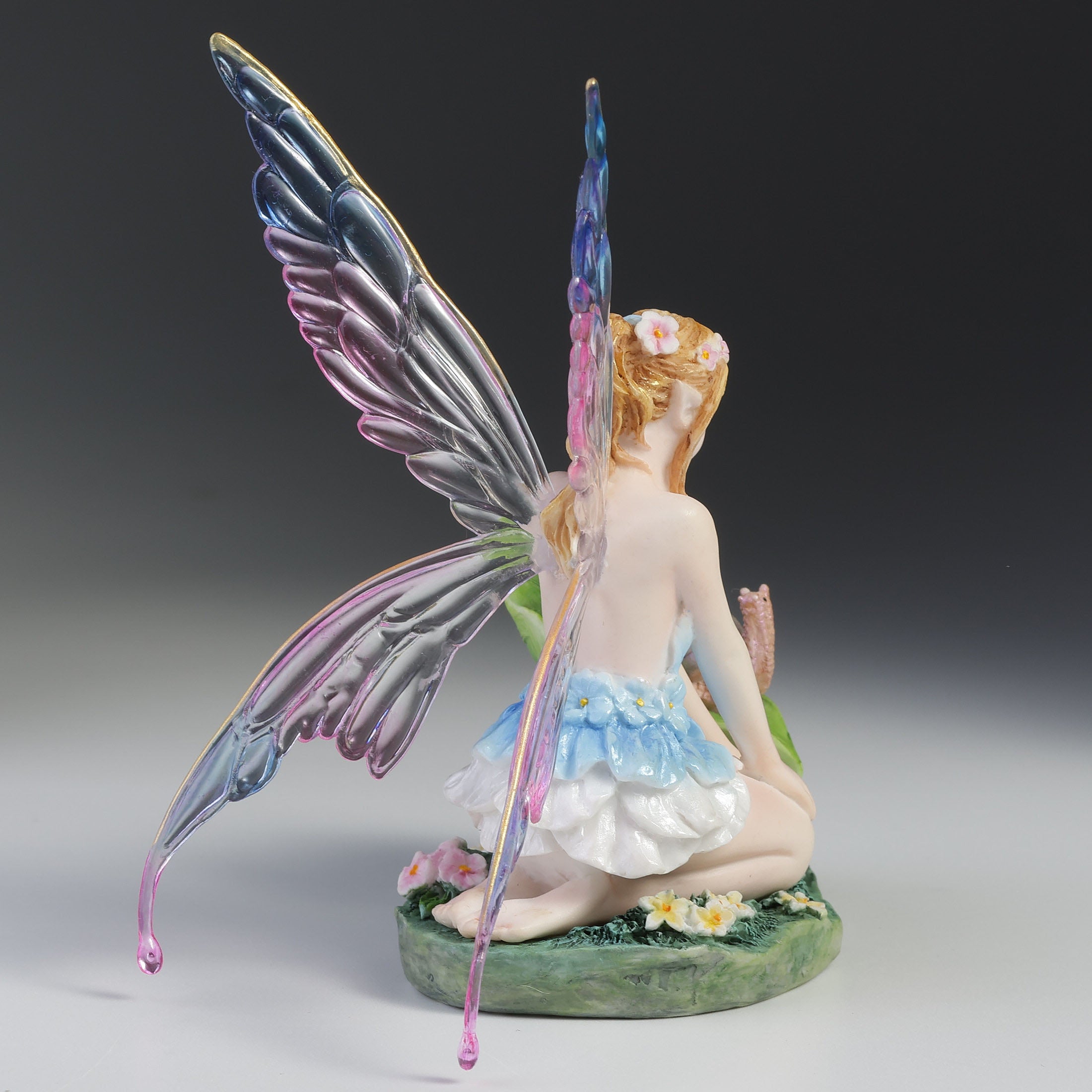 Cerulean Blue Fairy And Snail