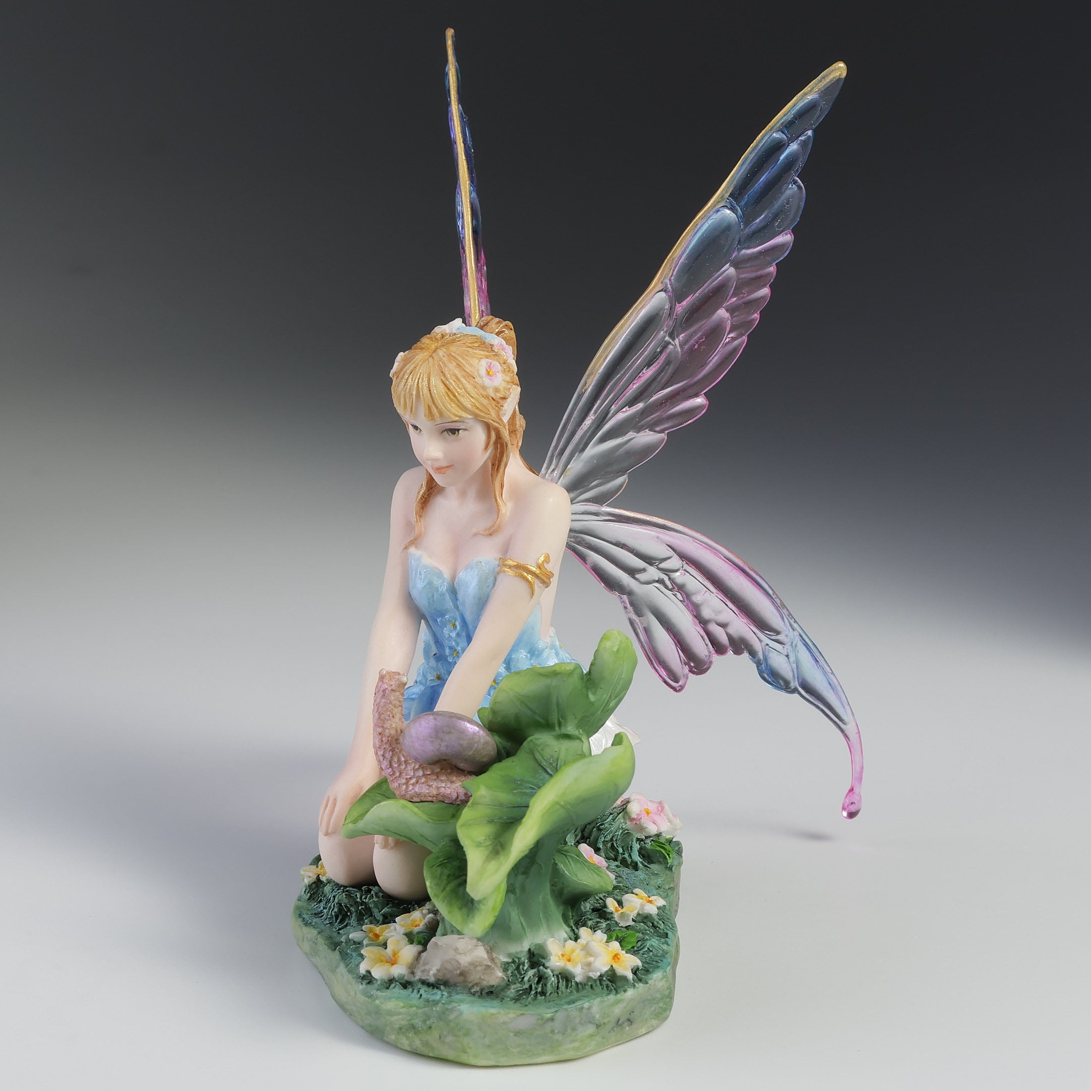 Cerulean Blue Fairy And Snail