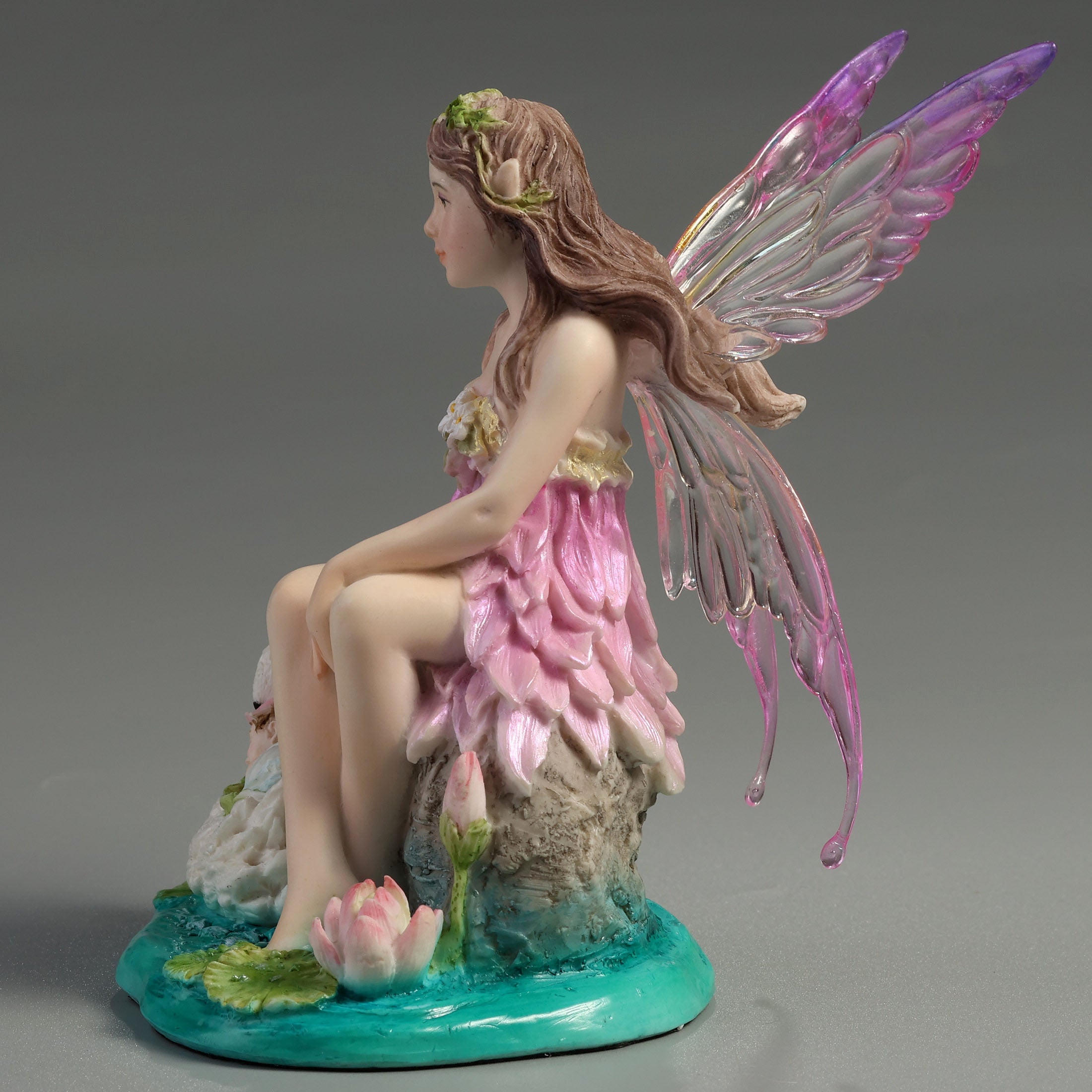 Lotus Fairy With Baby And Swan