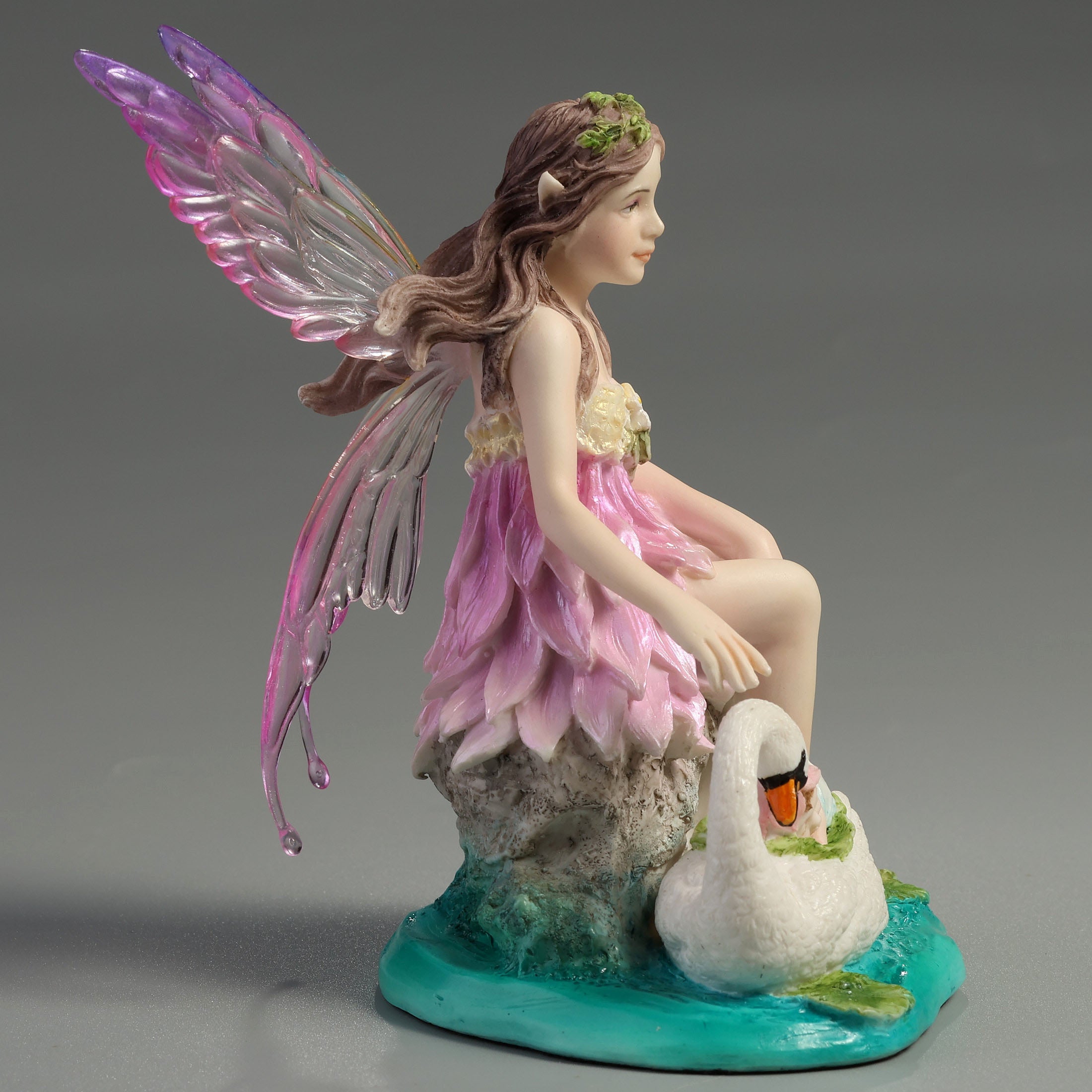 Lotus Fairy With Baby And Swan