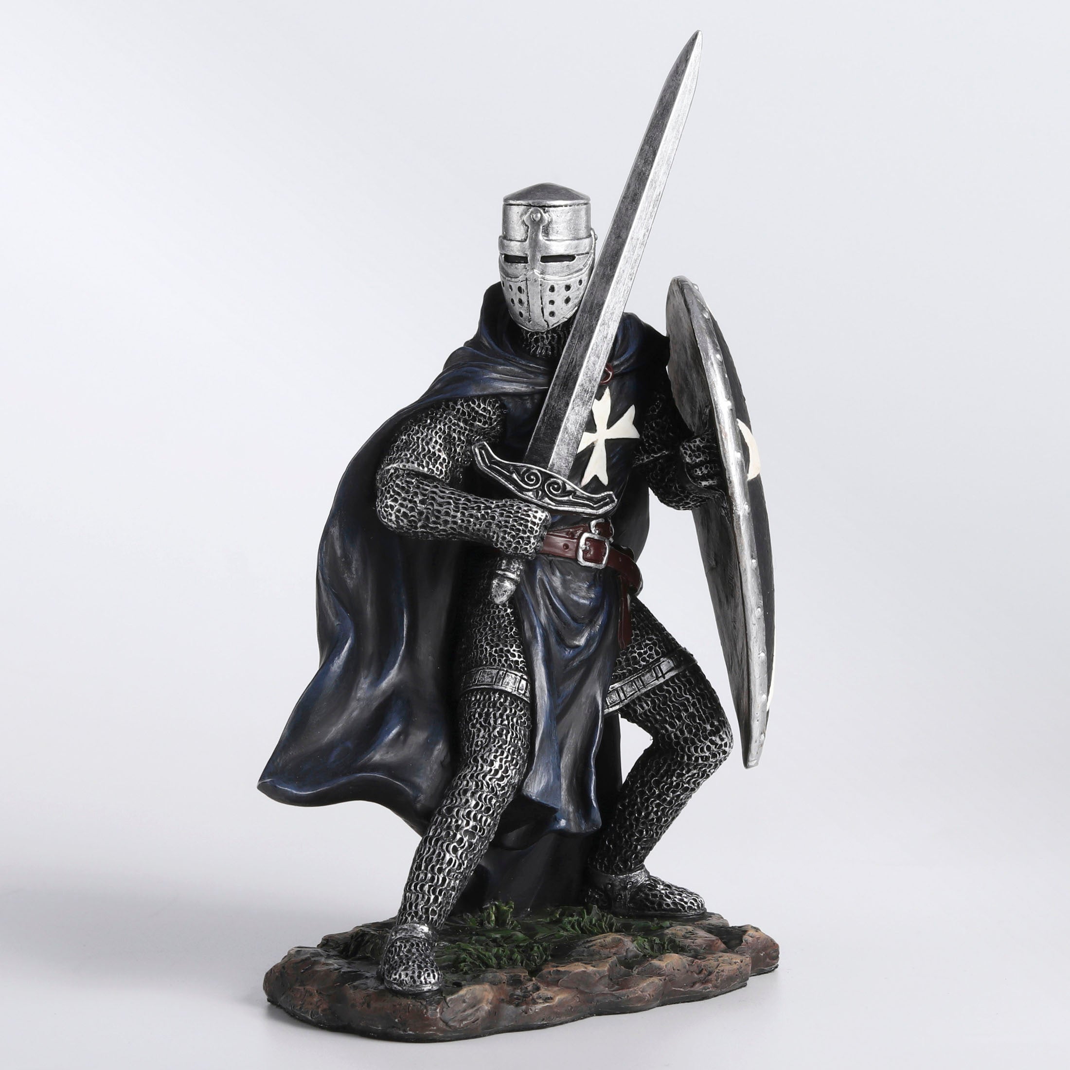 Knights Hospitaller Wielding Sword And Shield