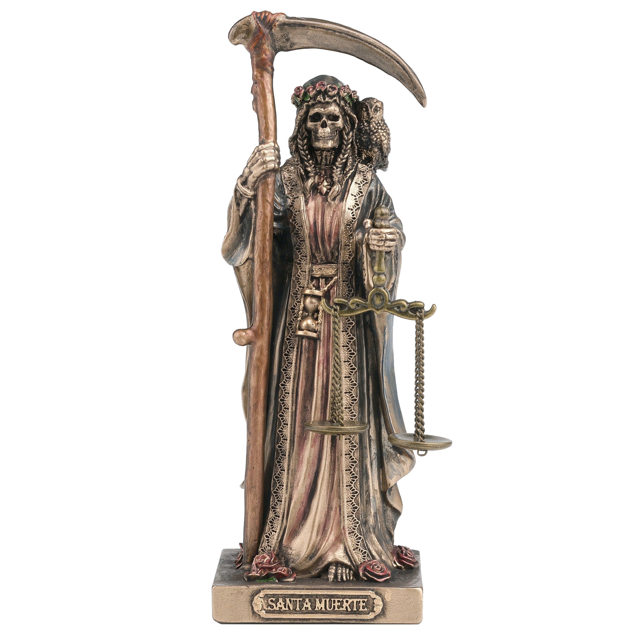 Santa Muerte Holding Scythe And Scale
