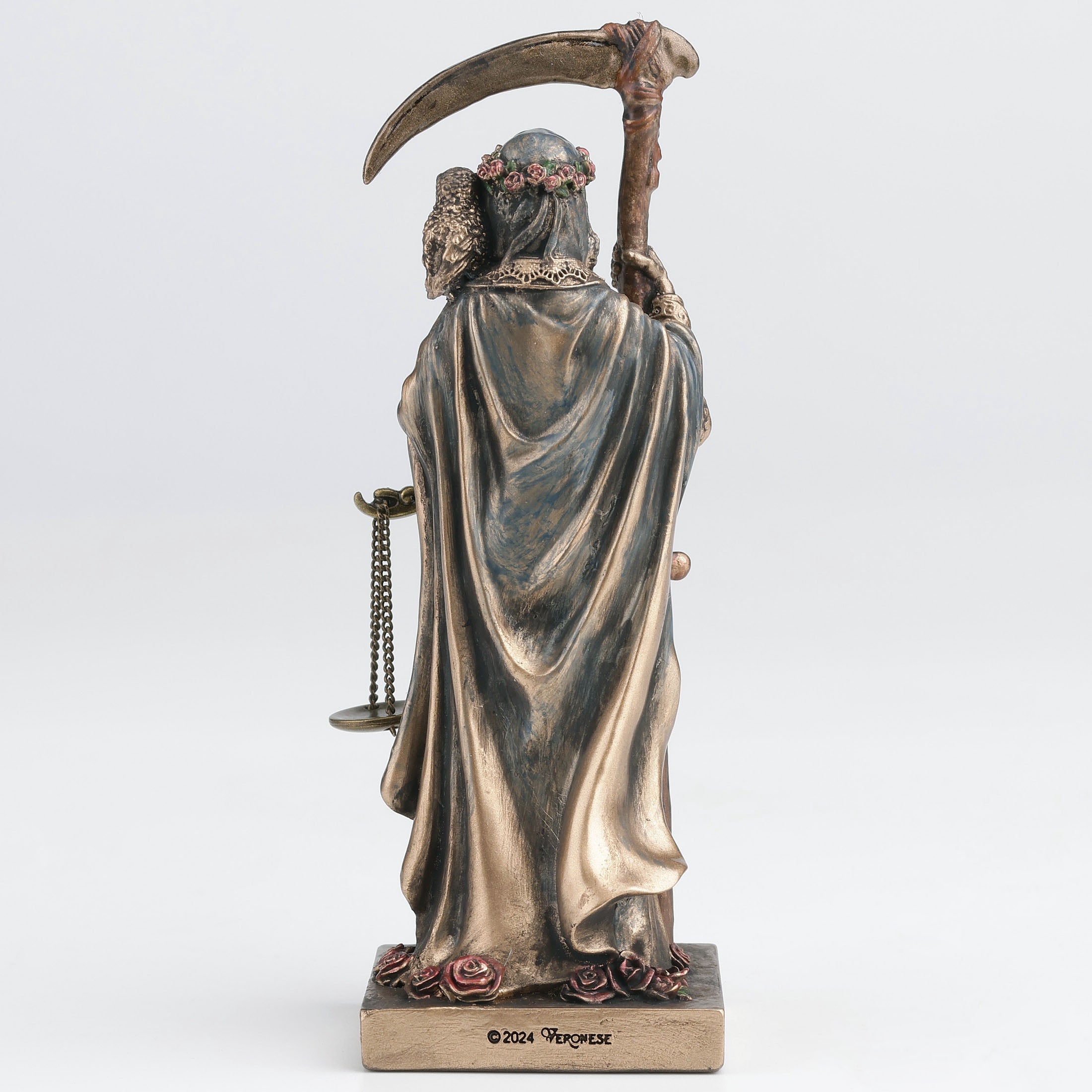 Santa Muerte Holding Scythe And Scale