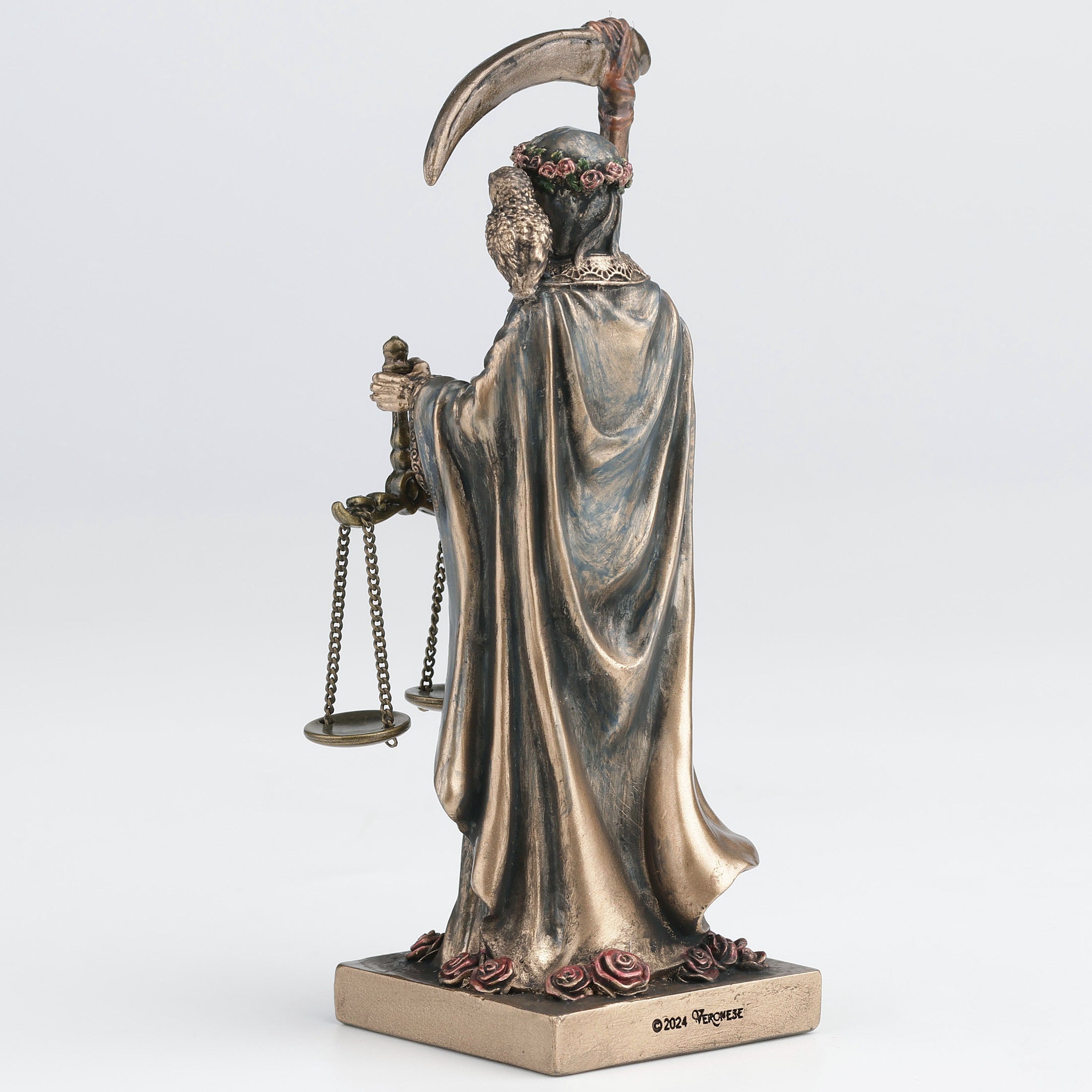 Santa Muerte Holding Scythe And Scale