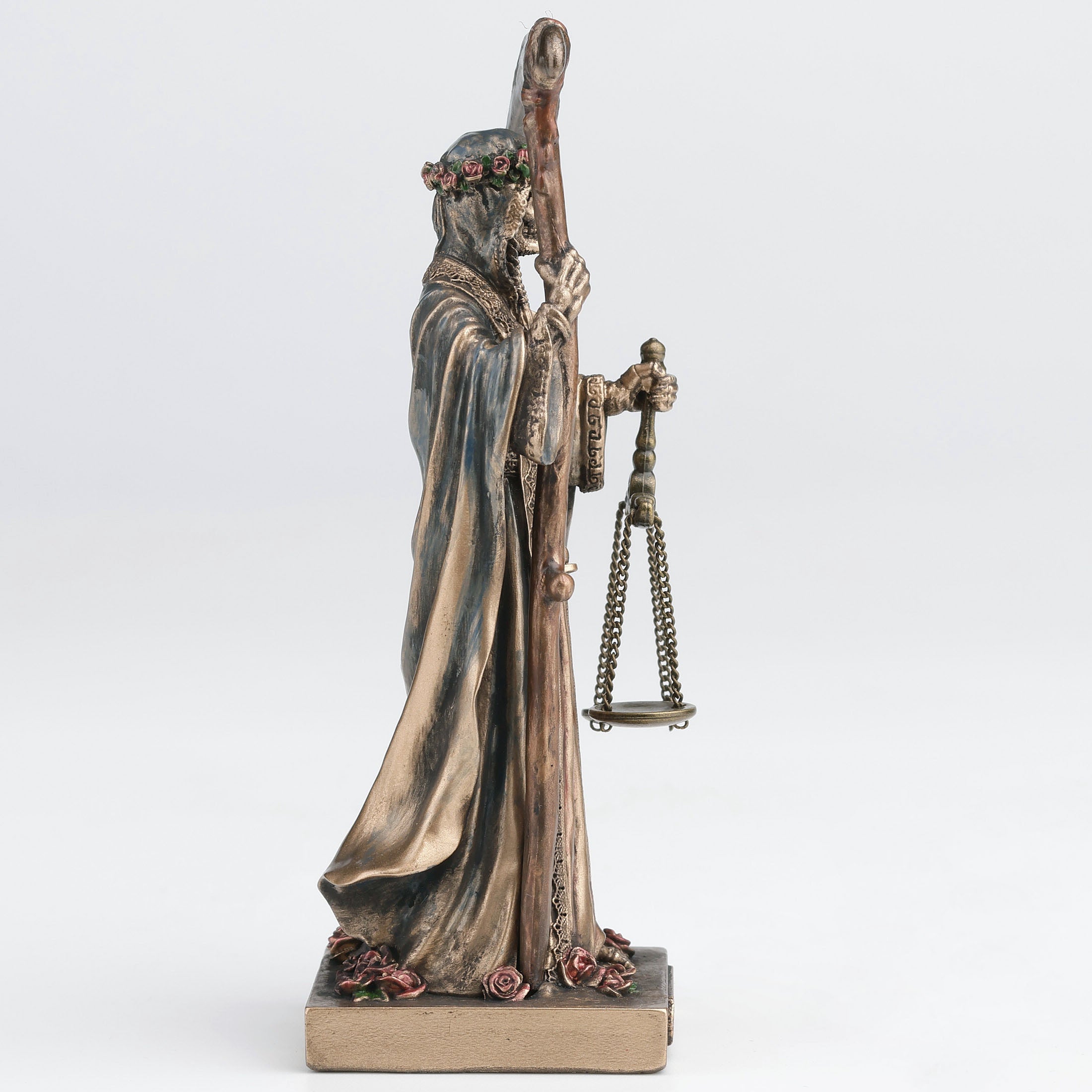 Santa Muerte Holding Scythe And Scale