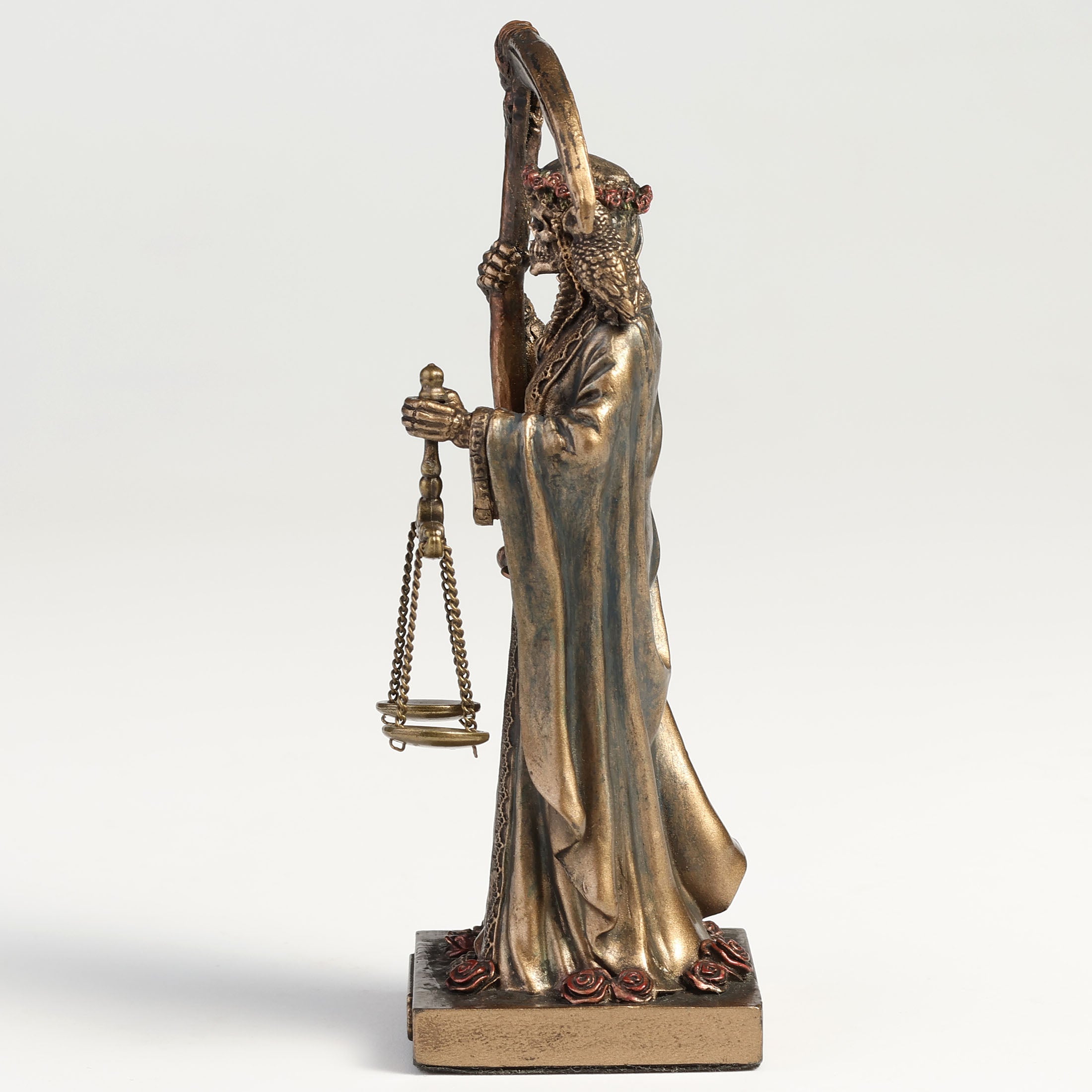 Santa Muerte Holding Scythe And Scale