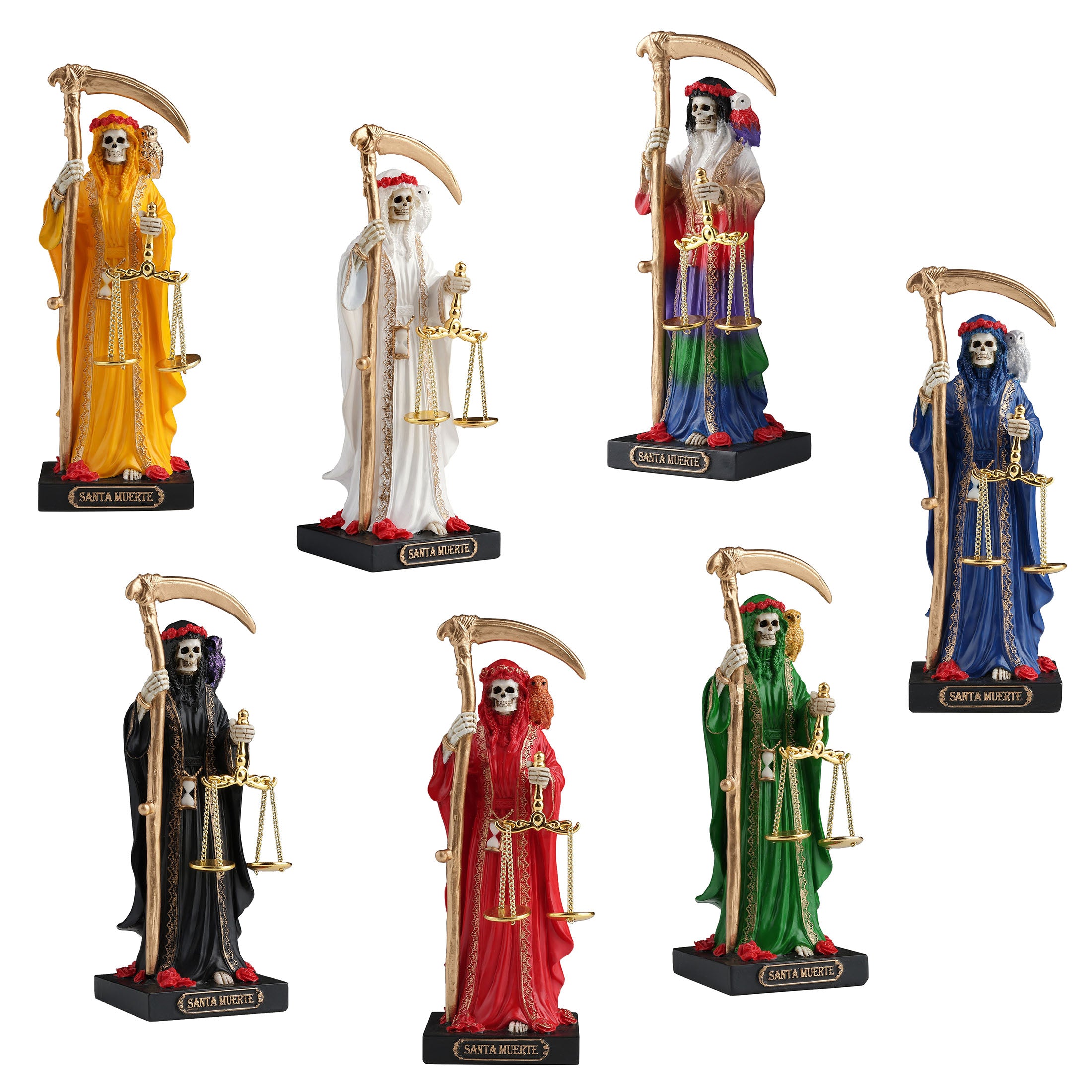 Seven Color Santa Muerte (Set of 7)