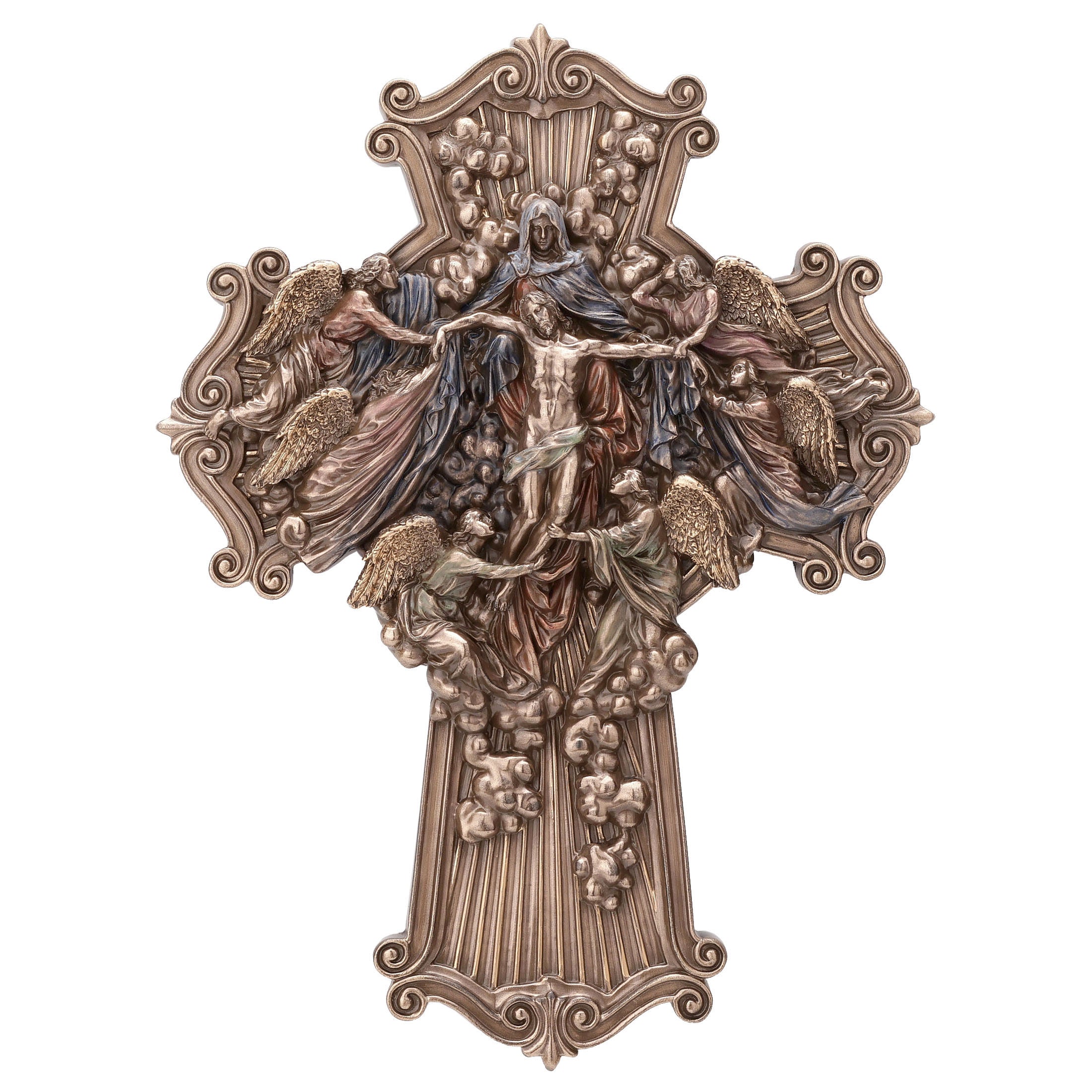 The Ascension Of Jesus Cross Wall Plaque