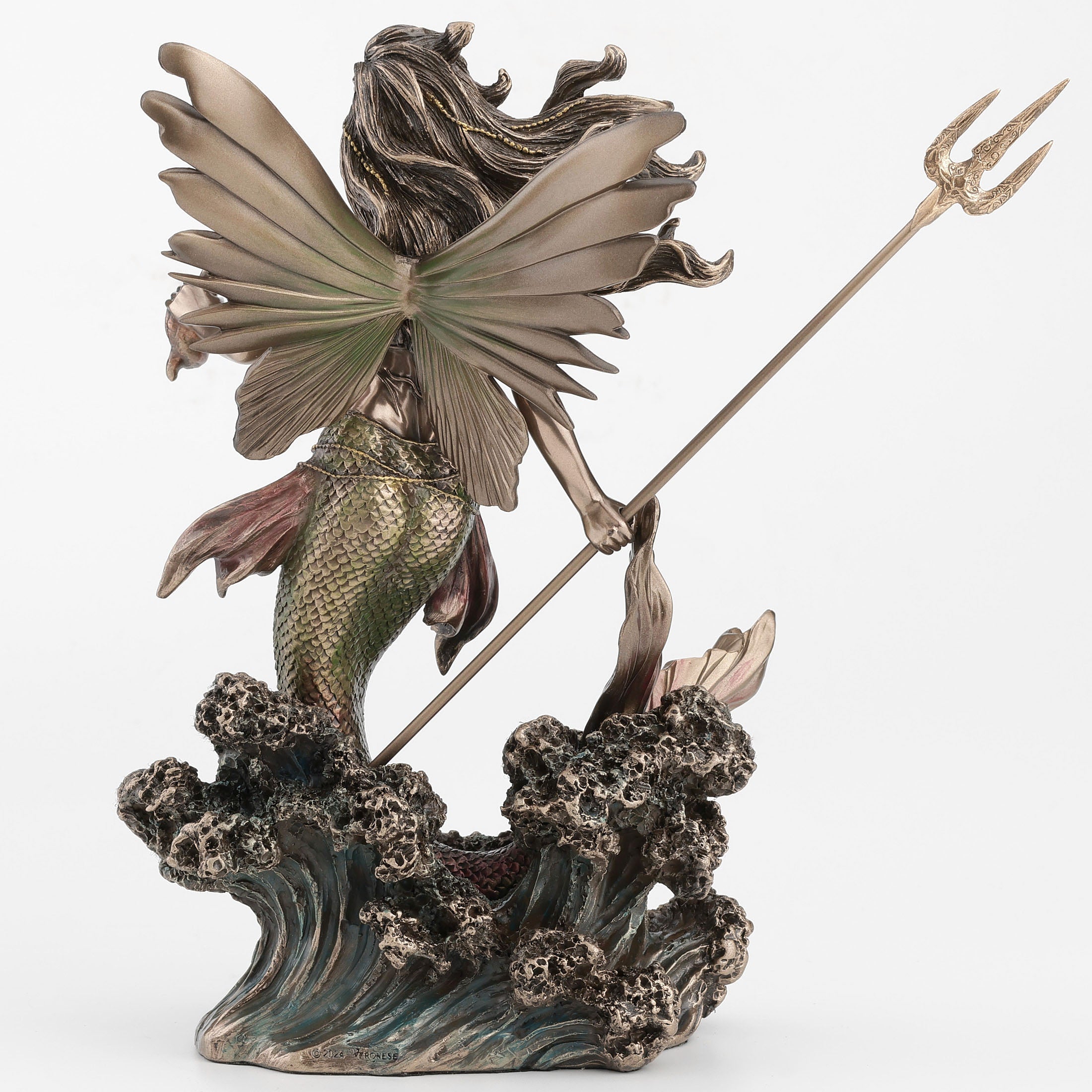 Queen Mermaid Fairy Holding Trident