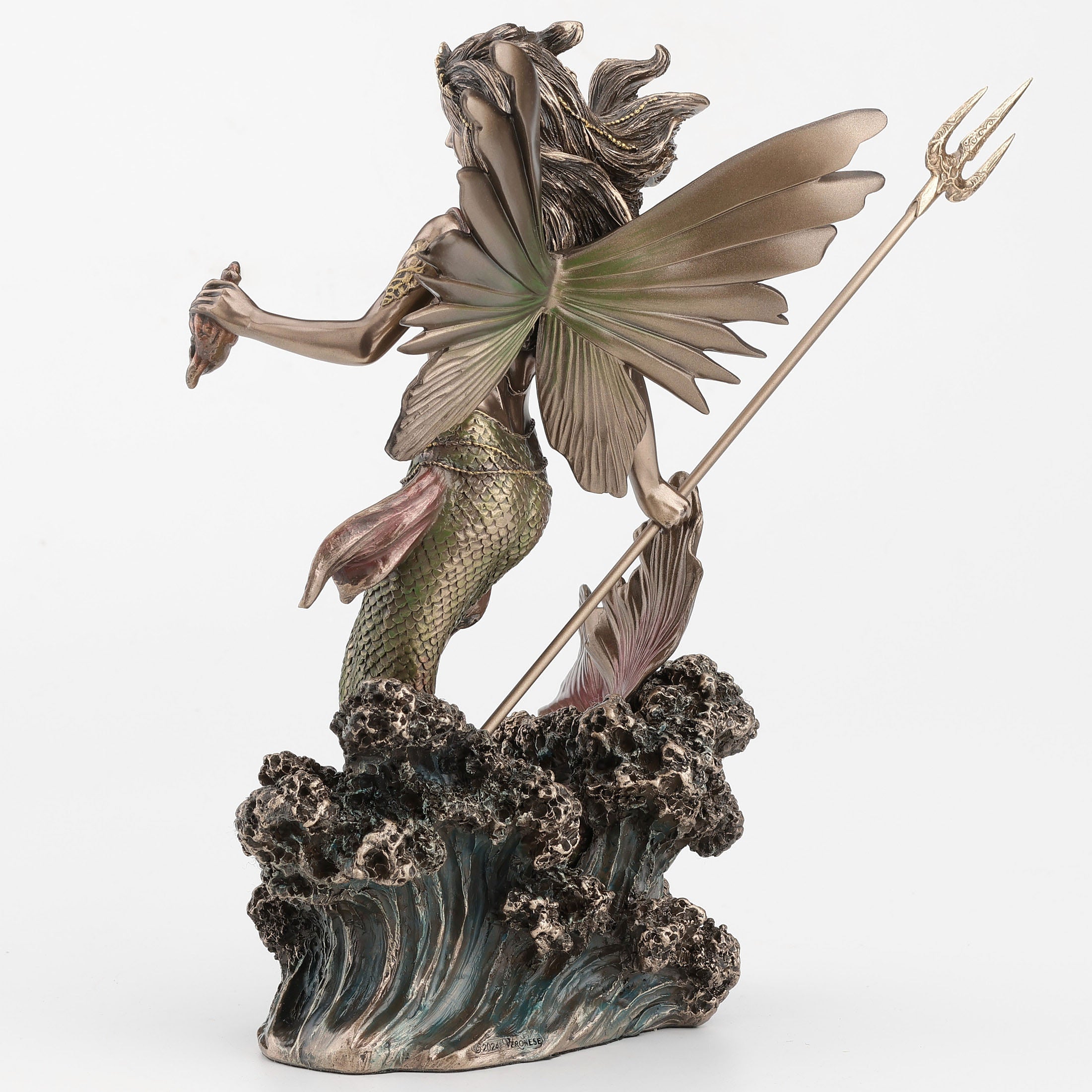 Queen Mermaid Fairy Holding Trident
