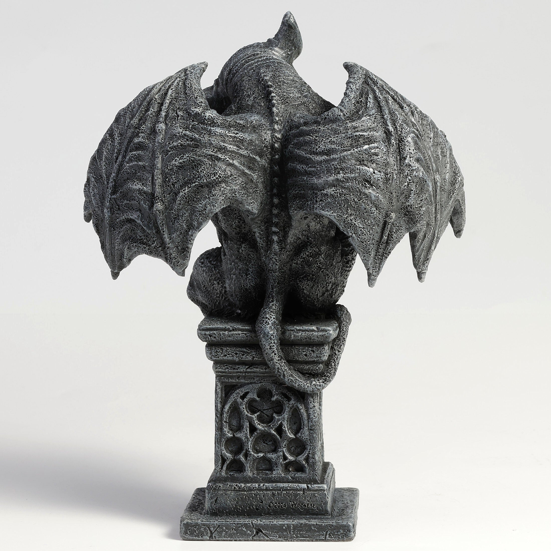 Beast Gargoyle Thinker Pose On Pedestal