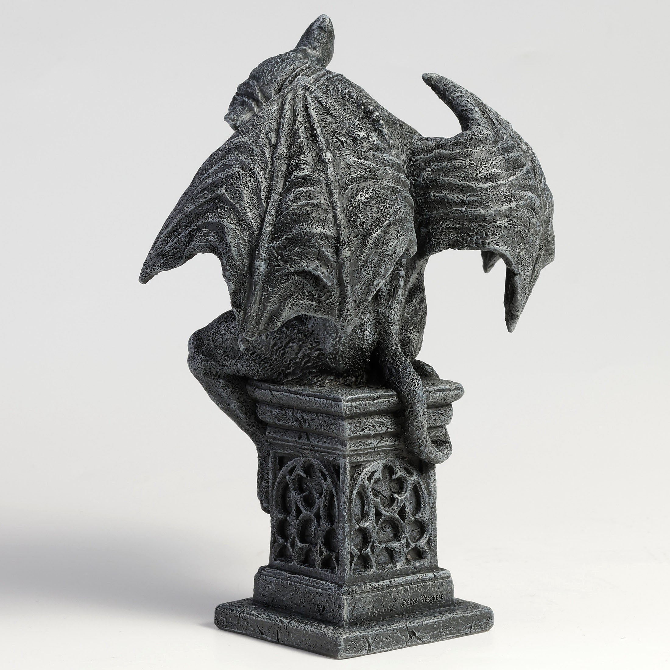 Beast Gargoyle Thinker Pose On Pedestal