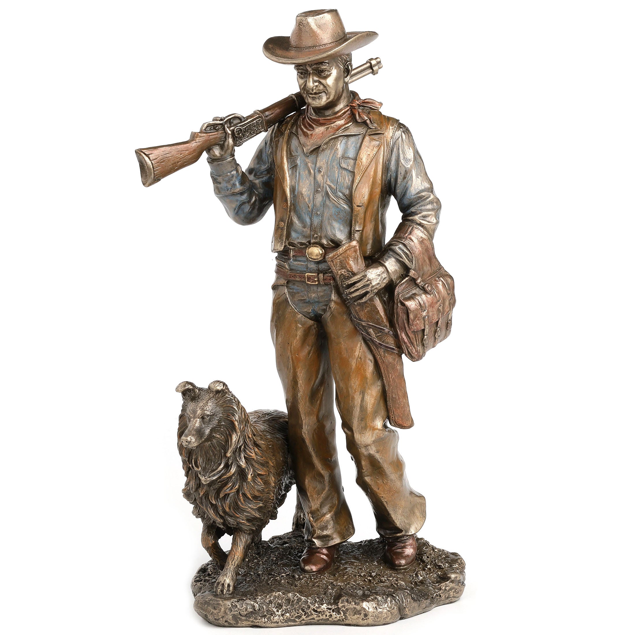 Frontier Companions Cowboy With Dog