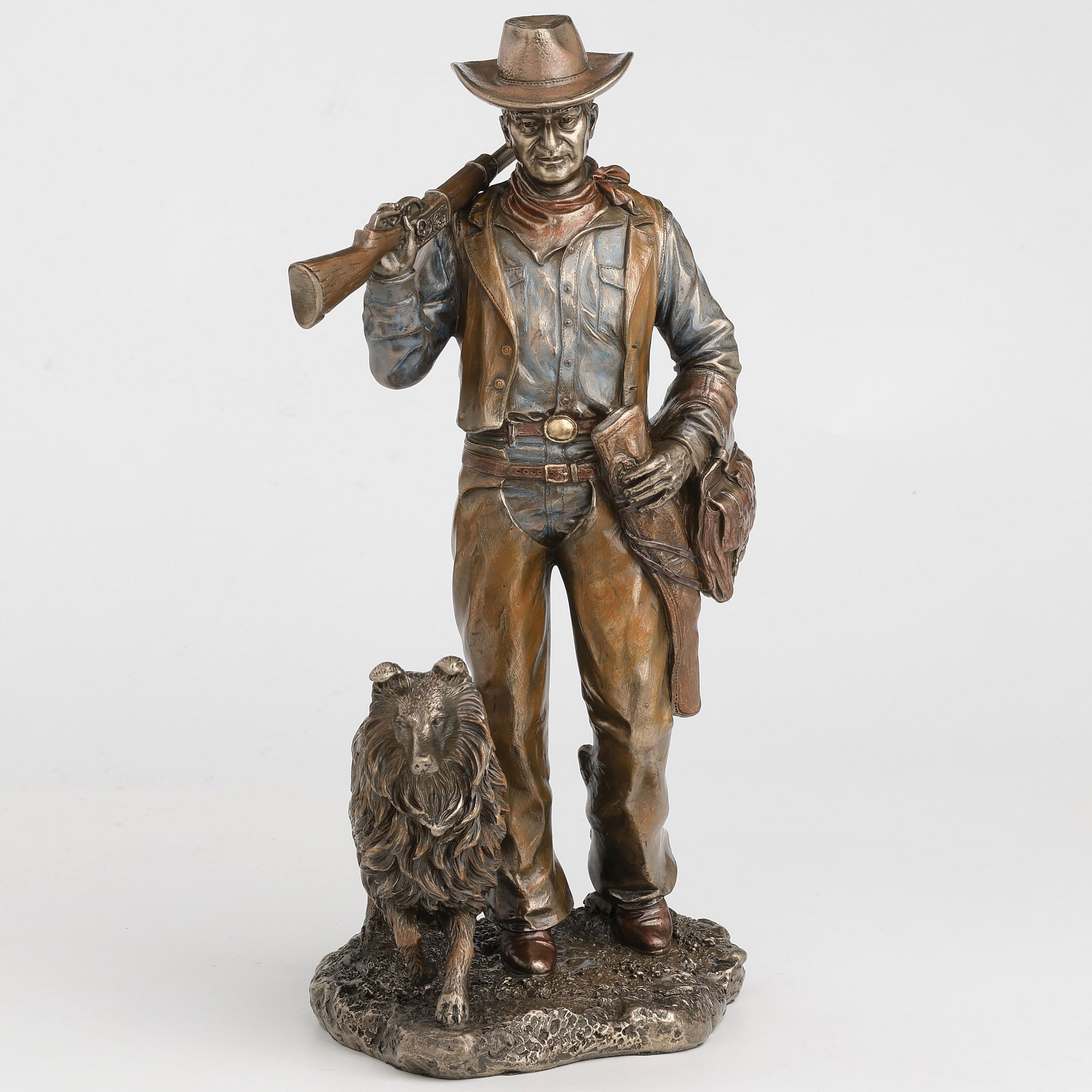 Frontier Companions Cowboy With Dog