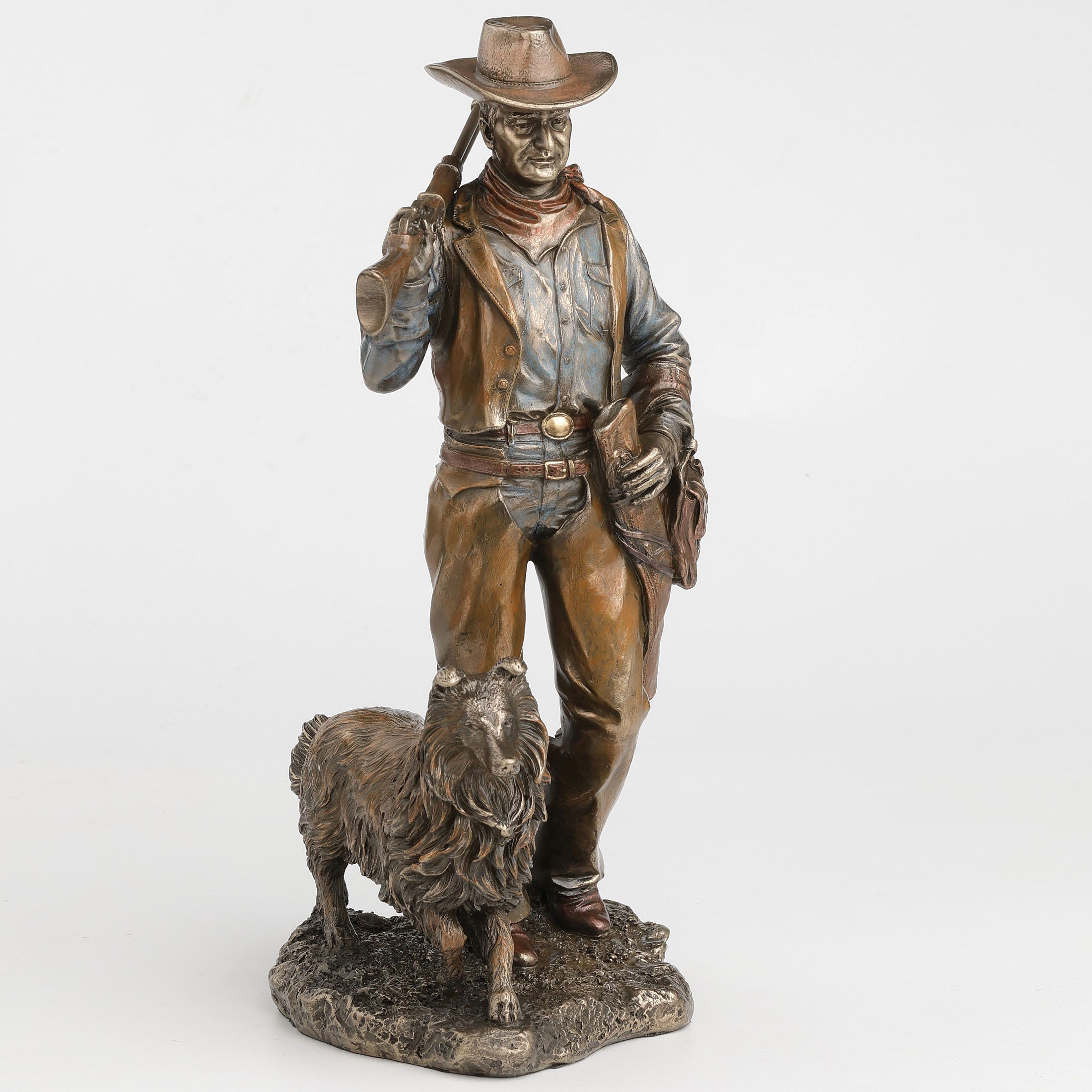Frontier Companions Cowboy With Dog