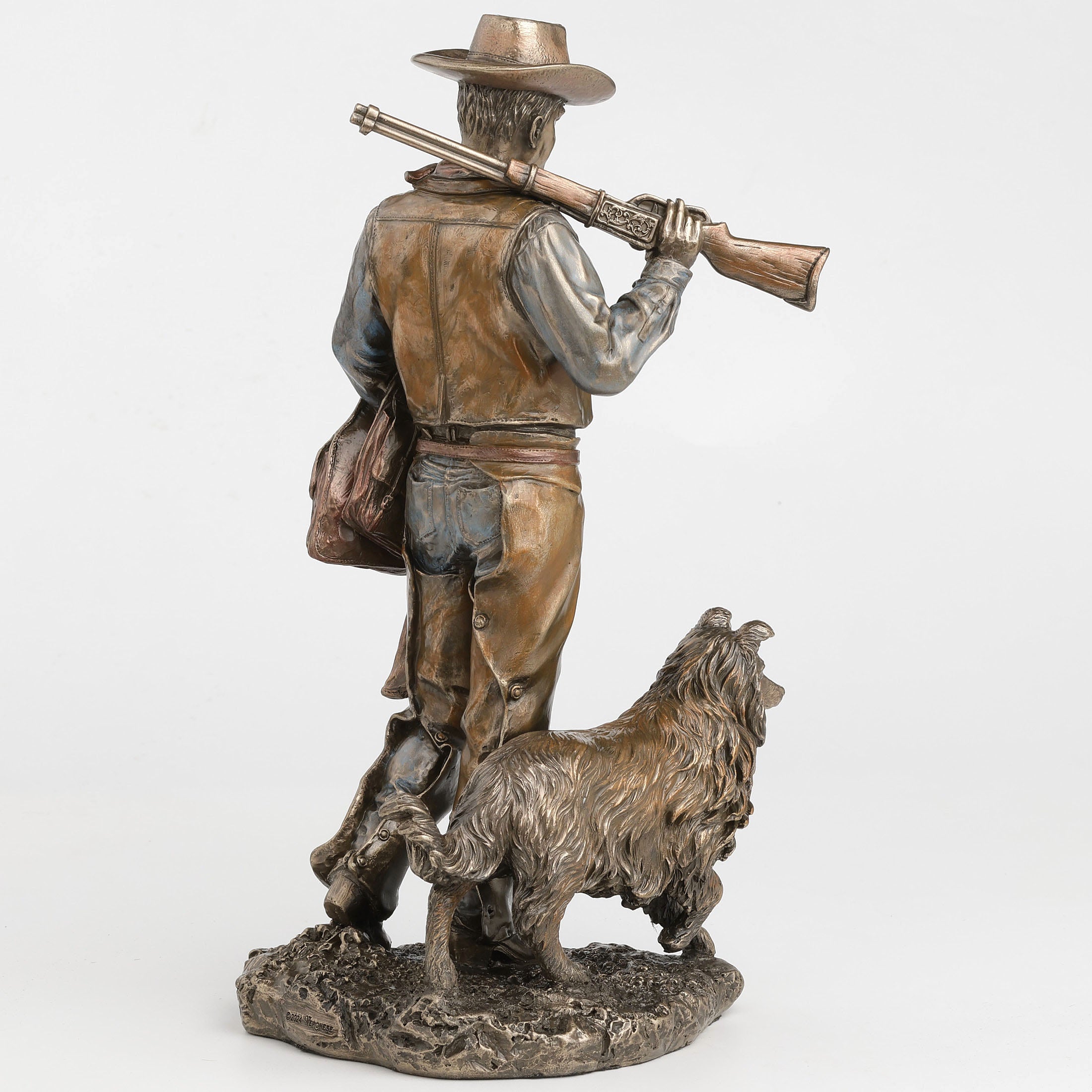 Frontier Companions Cowboy With Dog