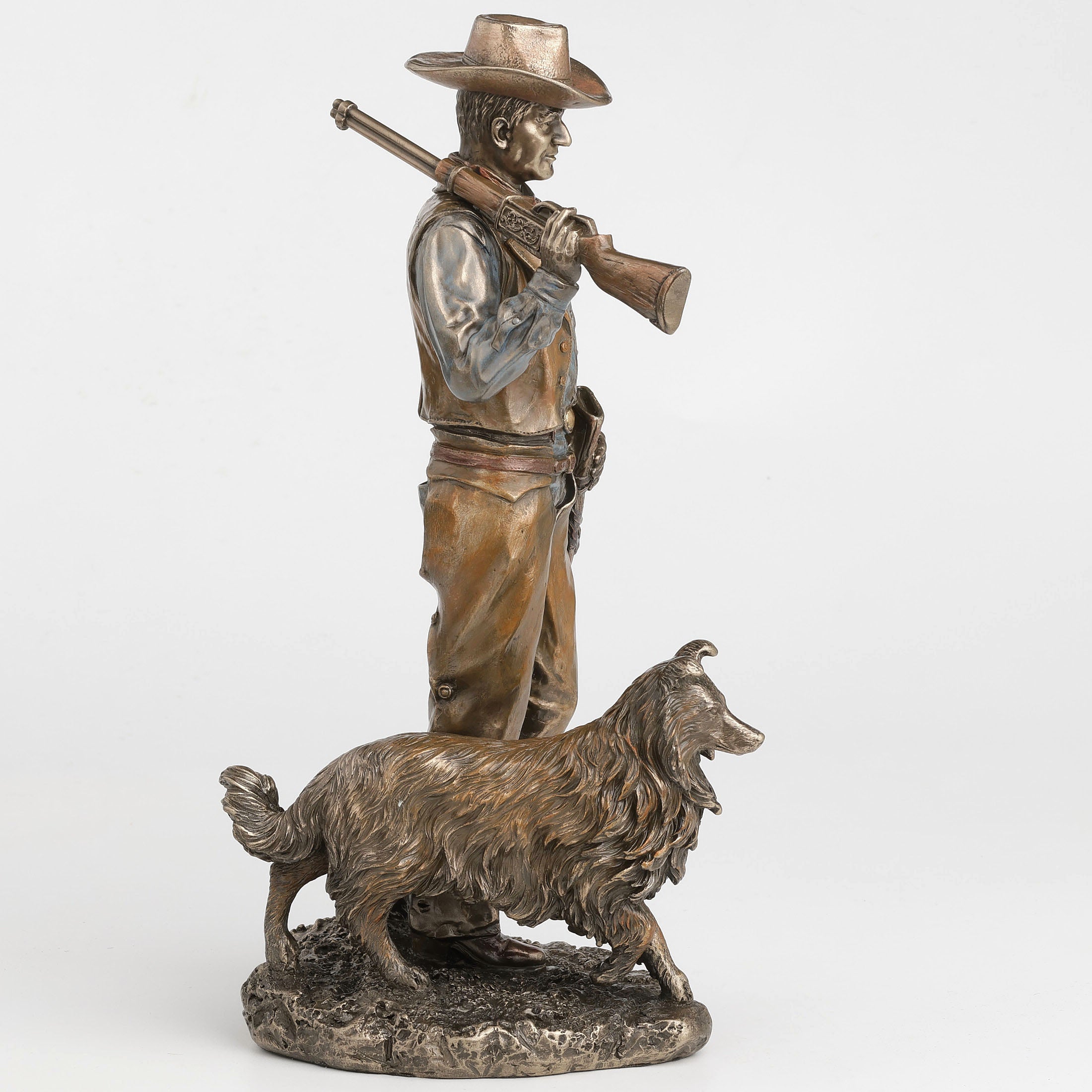 Frontier Companions Cowboy With Dog
