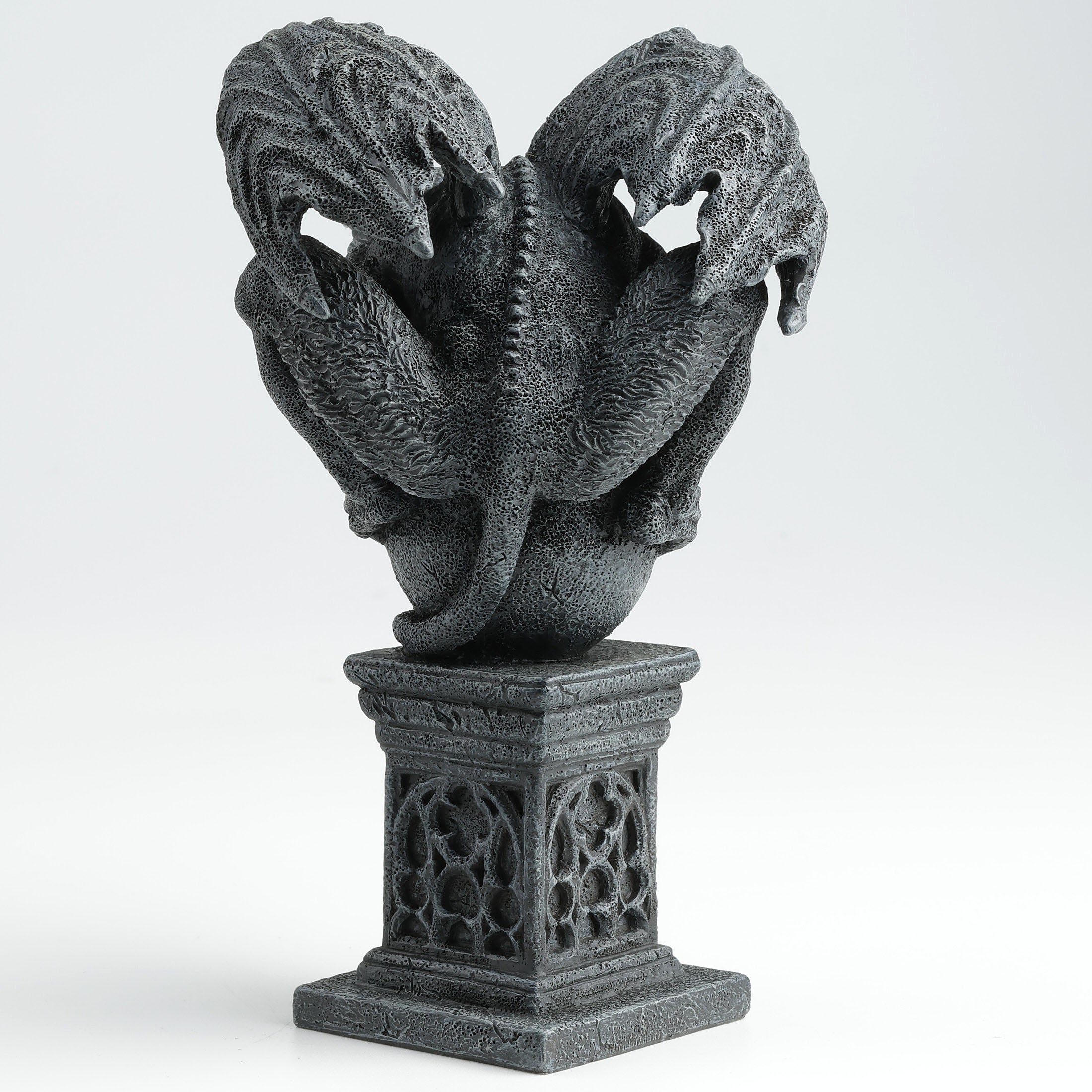 Perched Gargoyle On Sphere Pillar
