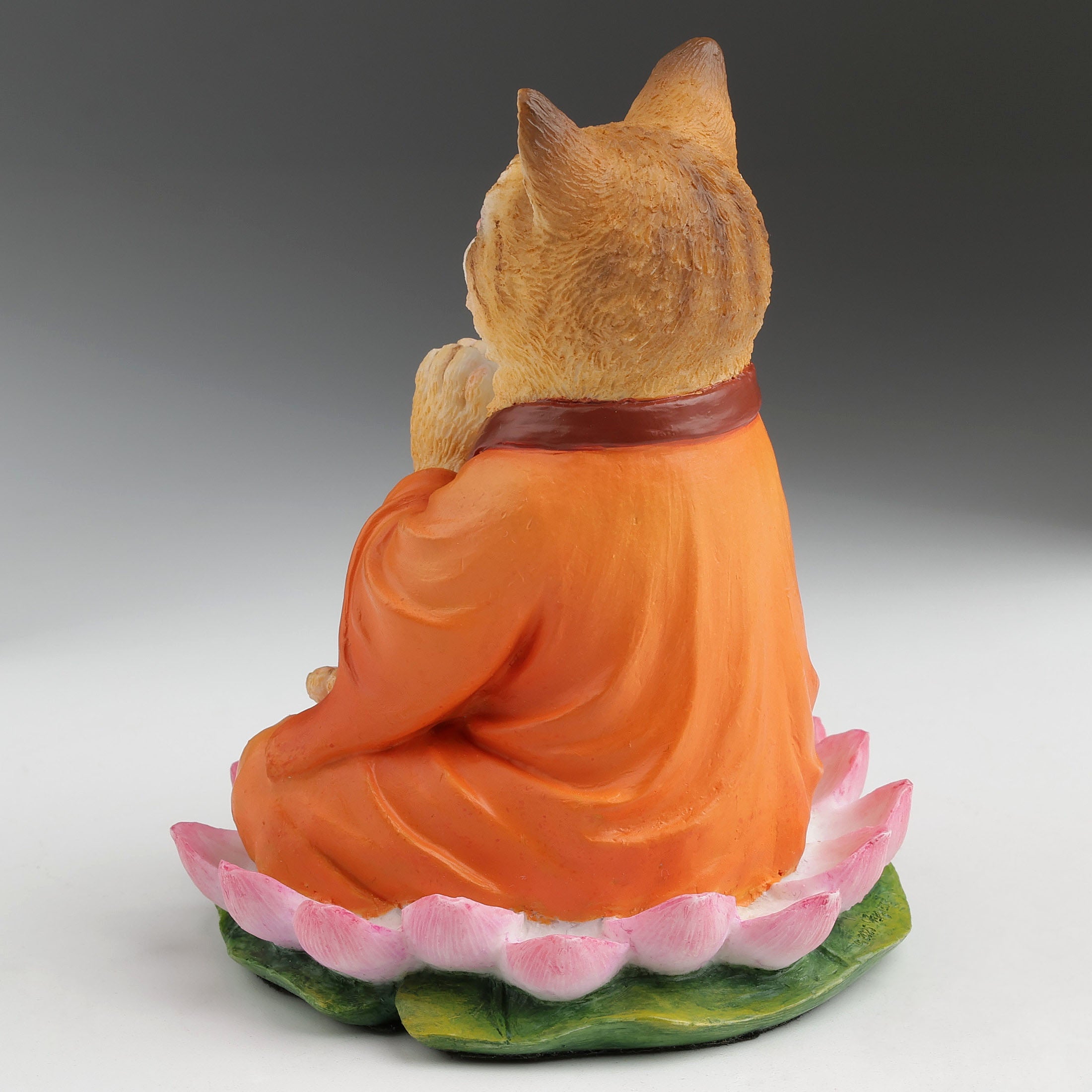 Zen Kitty Meditating On Lotus Flower