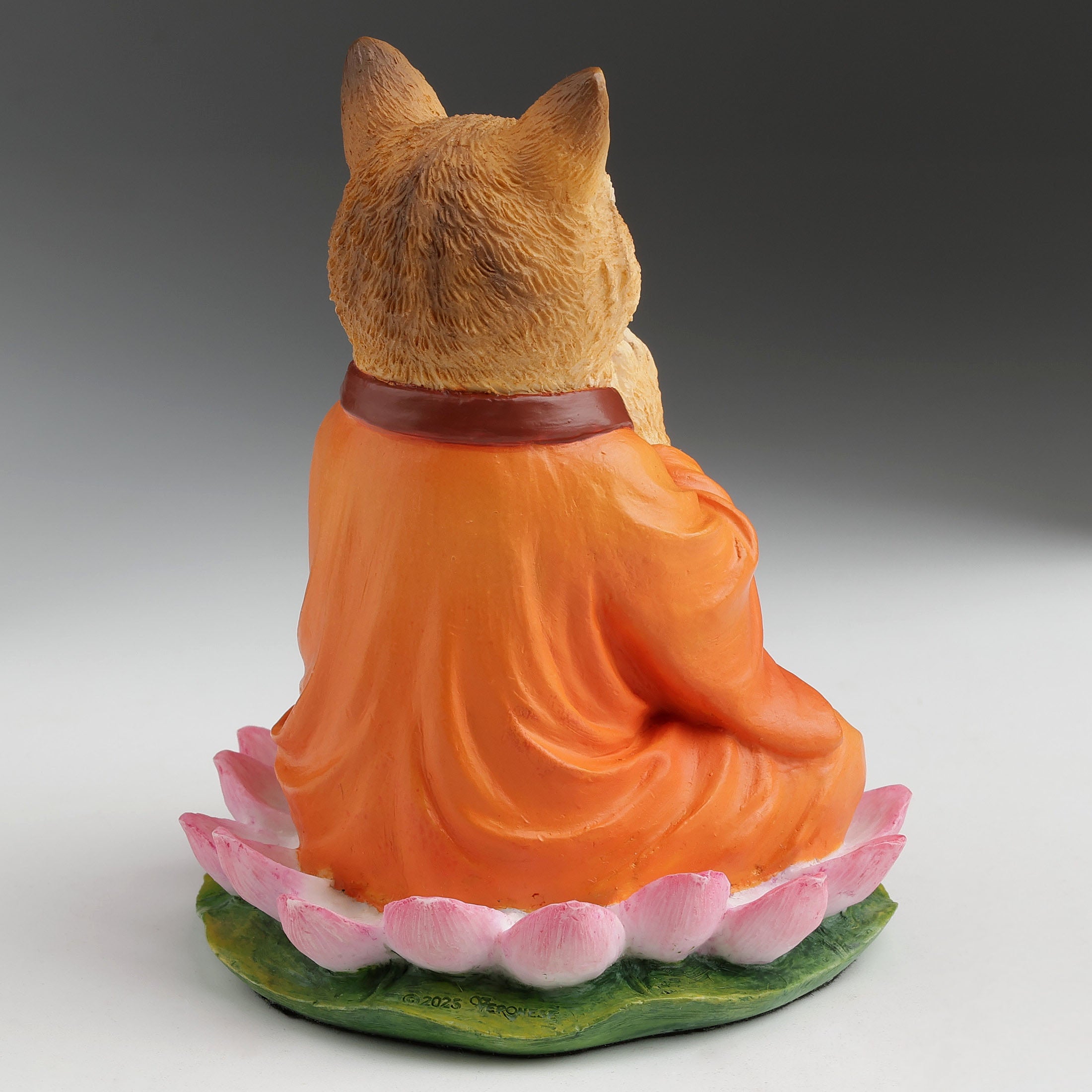 Zen Kitty Meditating On Lotus Flower