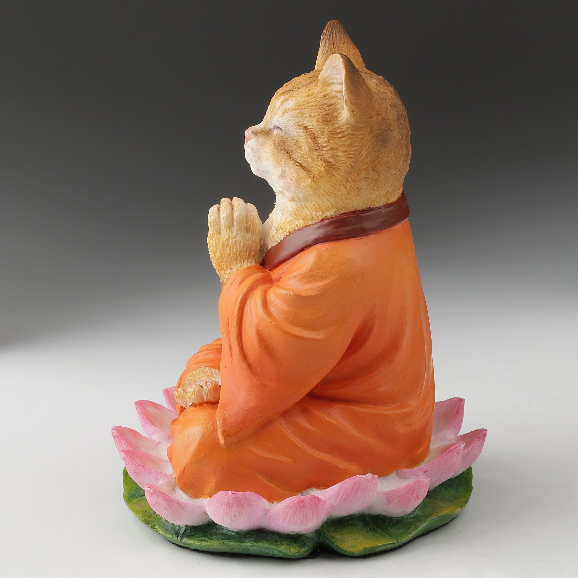 Zen Kitty Meditating On Lotus Flower