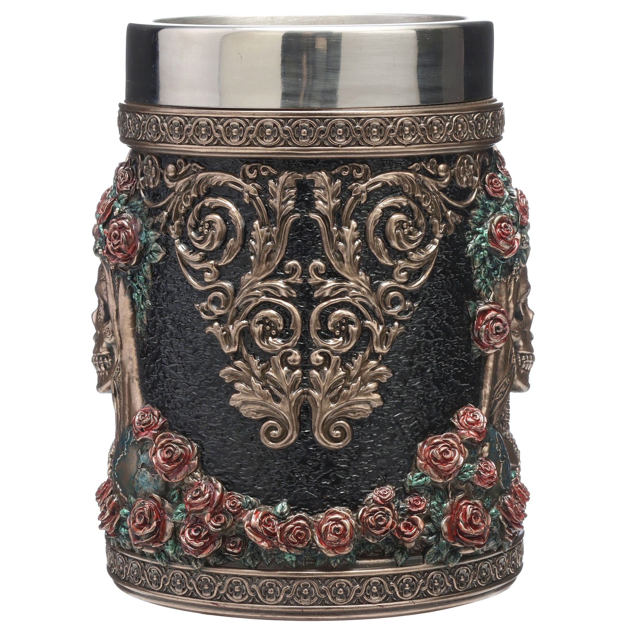 Santa Muerte Flores Beer Stein
