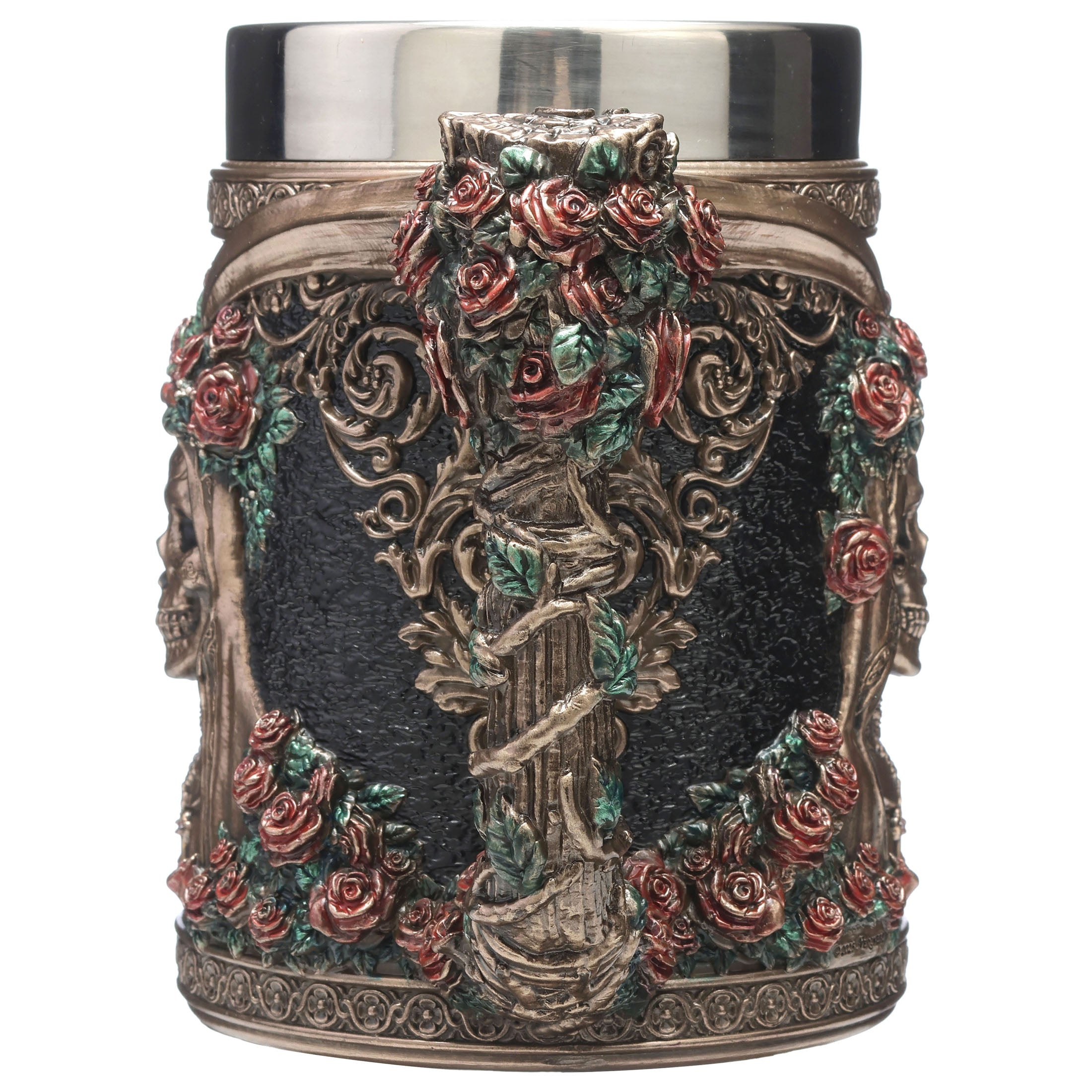Santa Muerte Flores Beer Stein
