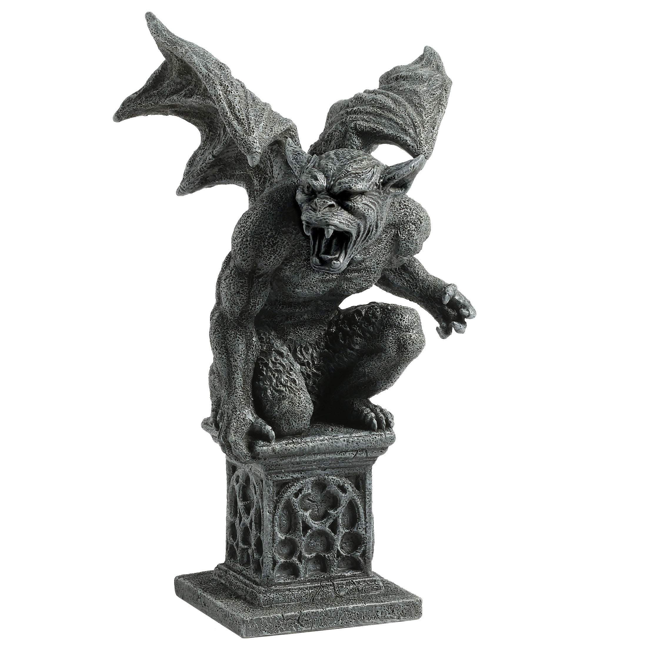 Winged Gargoyle Kneeling On One Knee