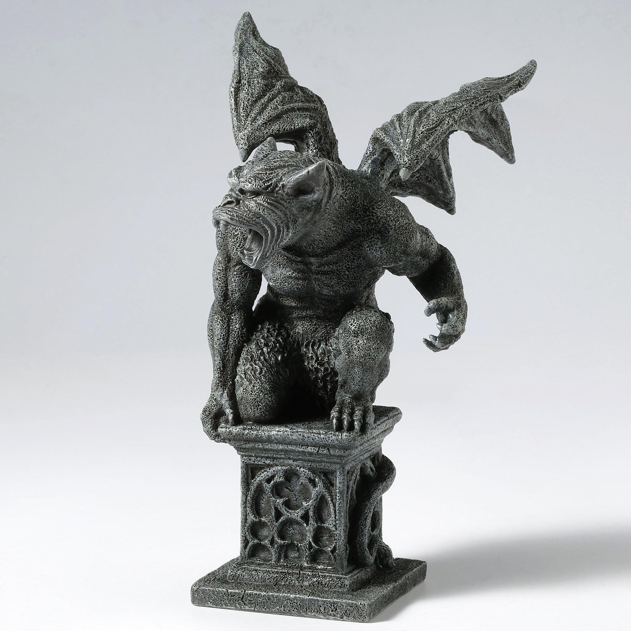 Winged Gargoyle Kneeling On One Knee