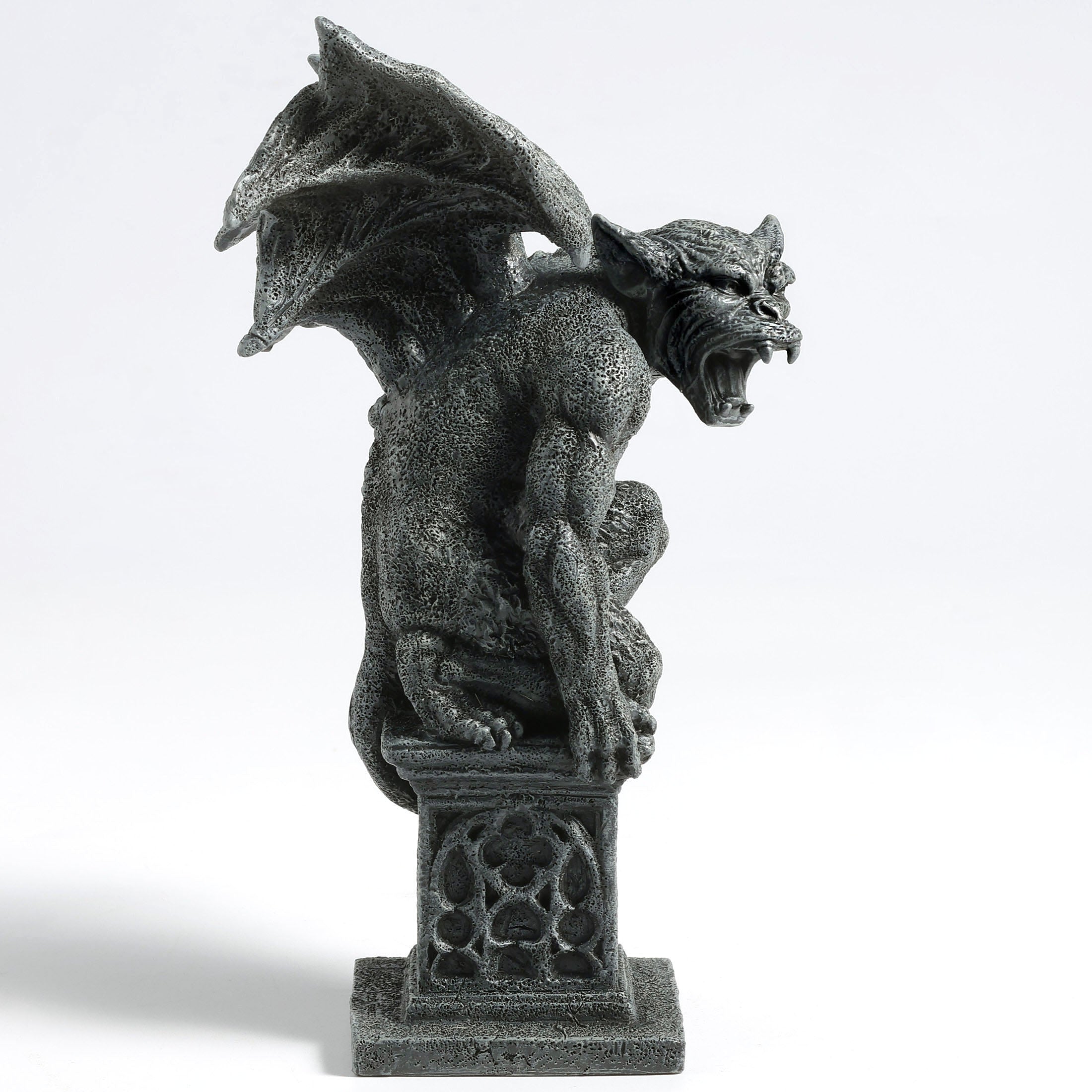 Winged Gargoyle Kneeling On One Knee