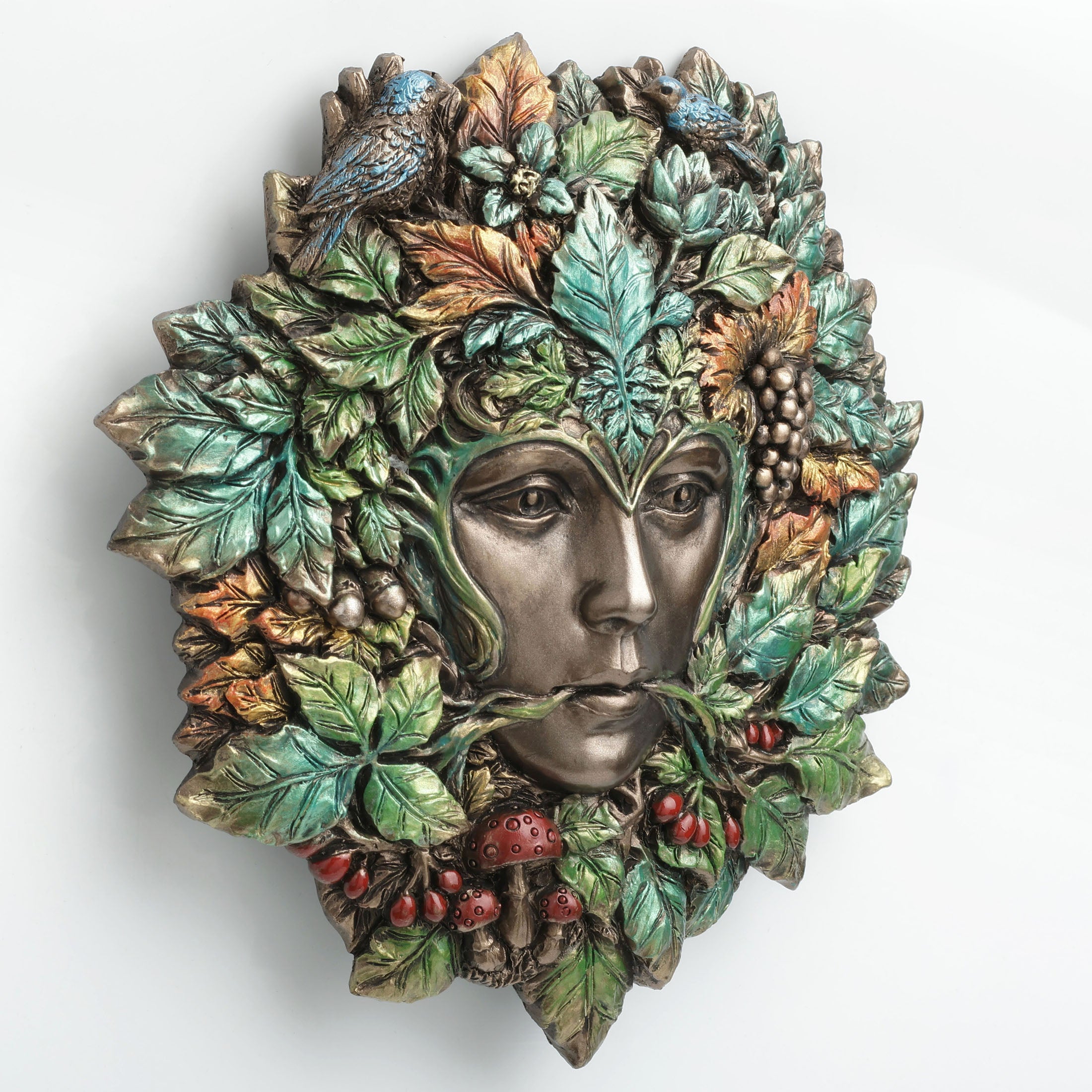 Greenman Lady Of Abundance Wall Plaque