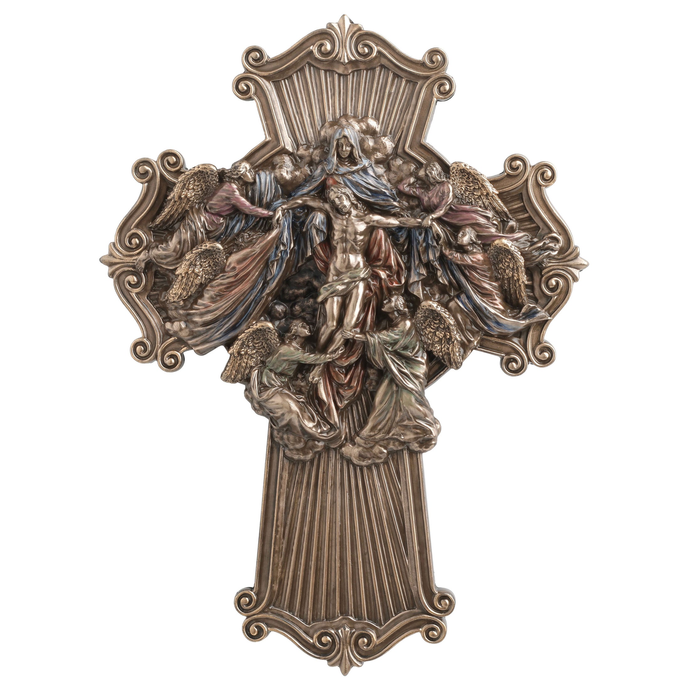 Ascension Of Jesus Cross Shaped Wall Plaque