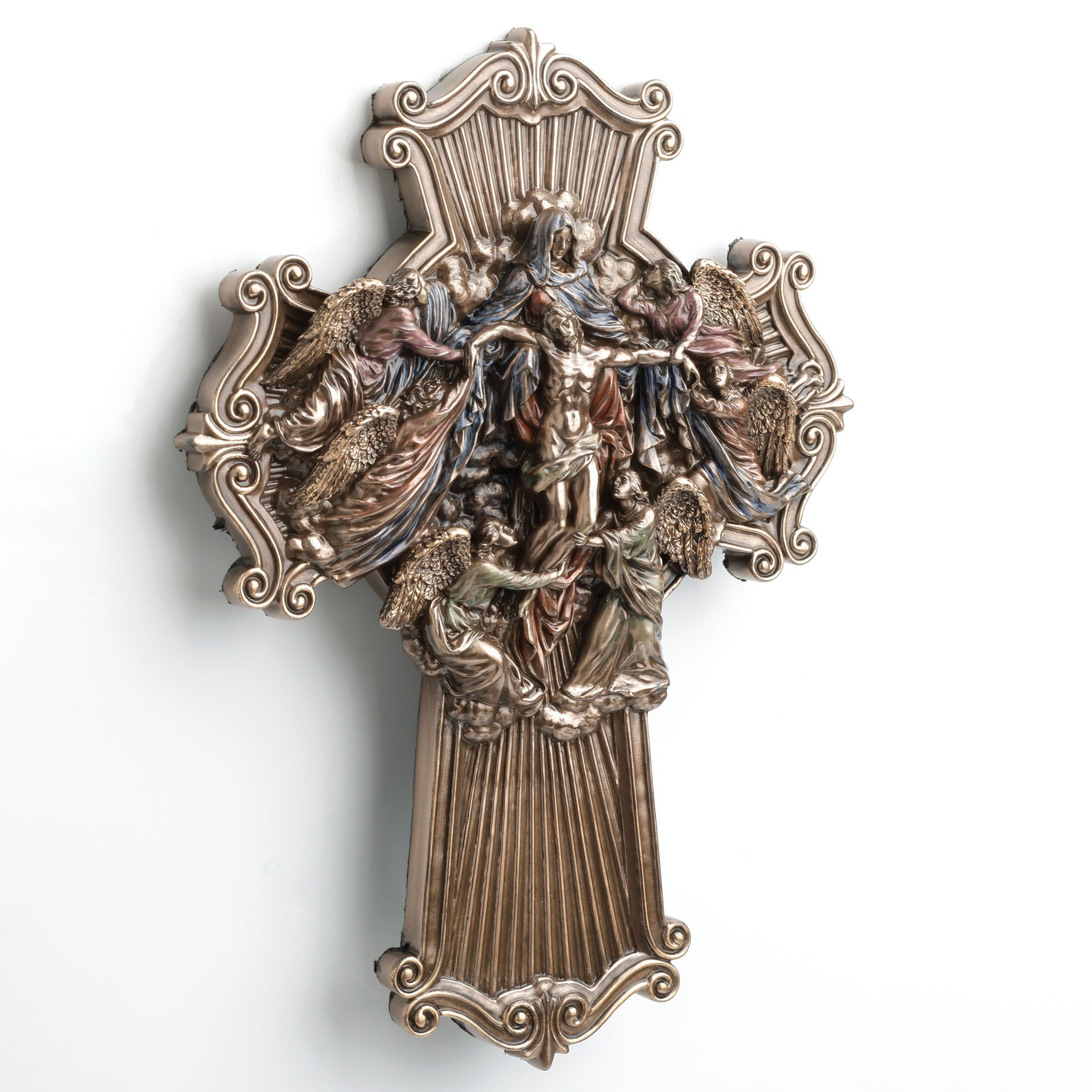 Ascension Of Jesus Cross Shaped Wall Plaque