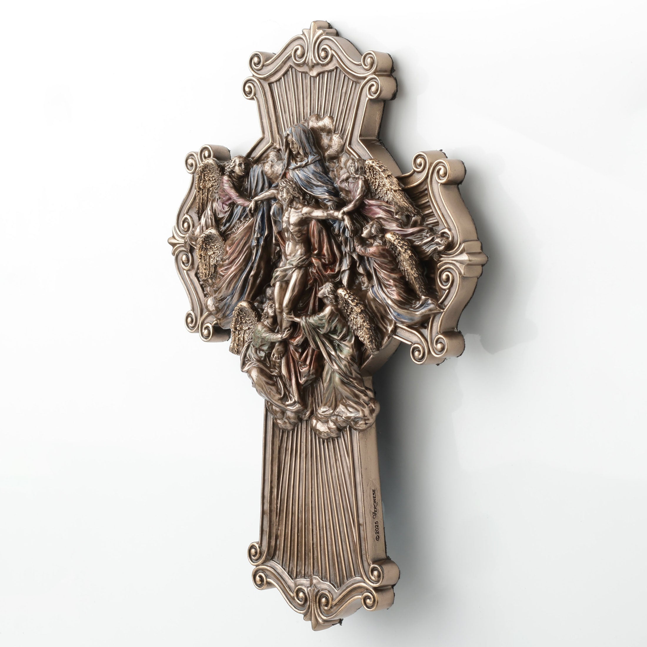Ascension Of Jesus Cross Shaped Wall Plaque