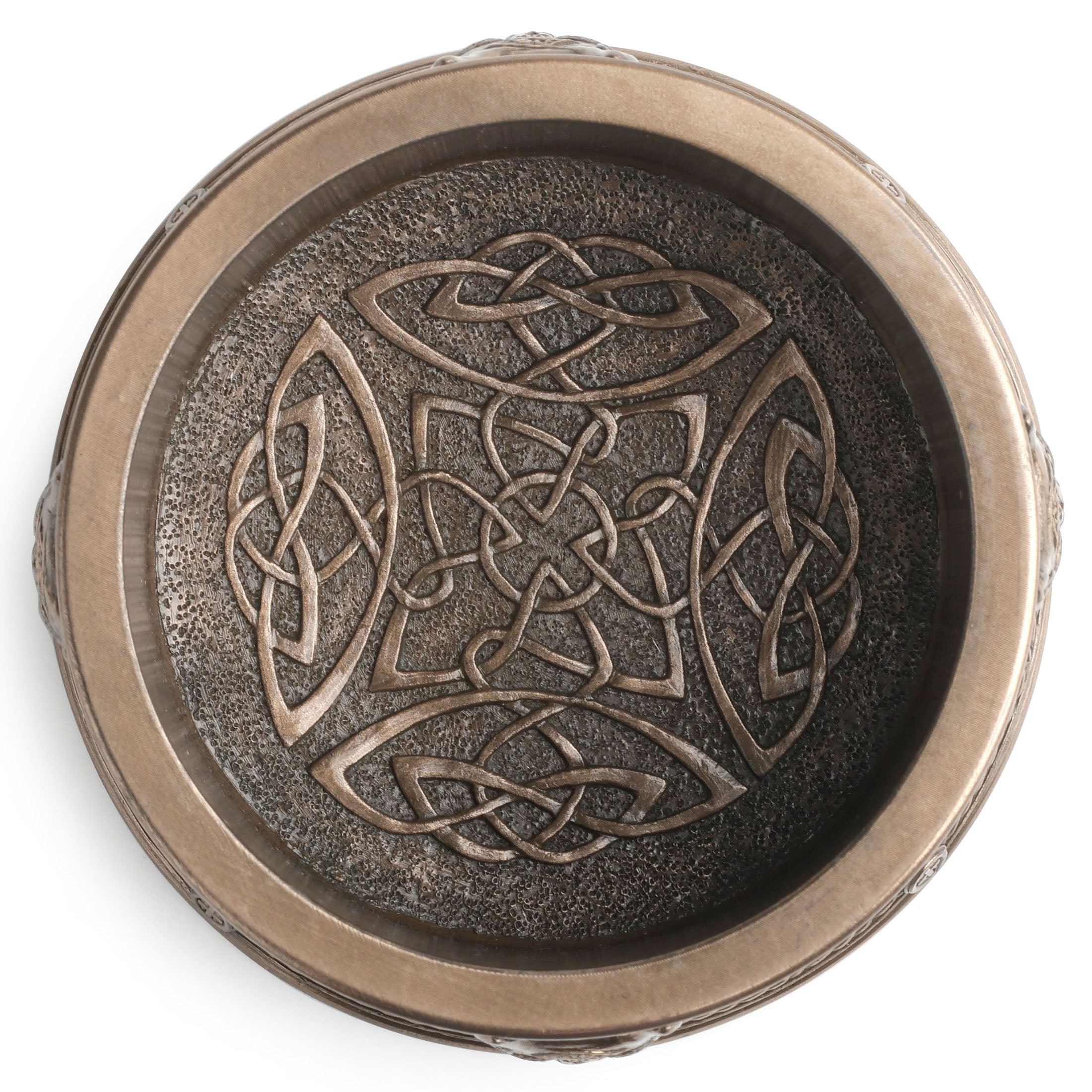 Fenrir Viking Rune Round Trinket Box