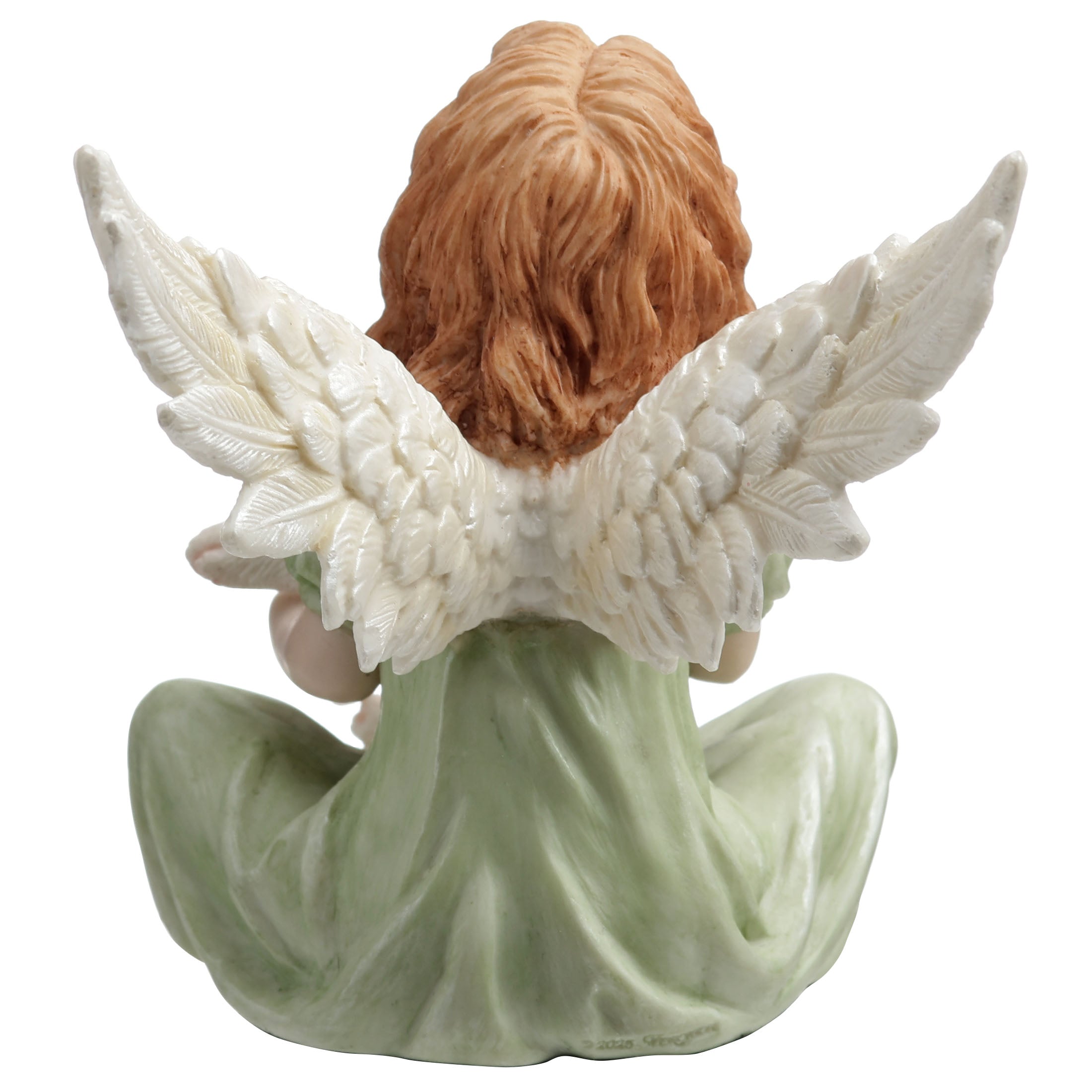 Angelic Little Girl with Beagle Puppy Figurine