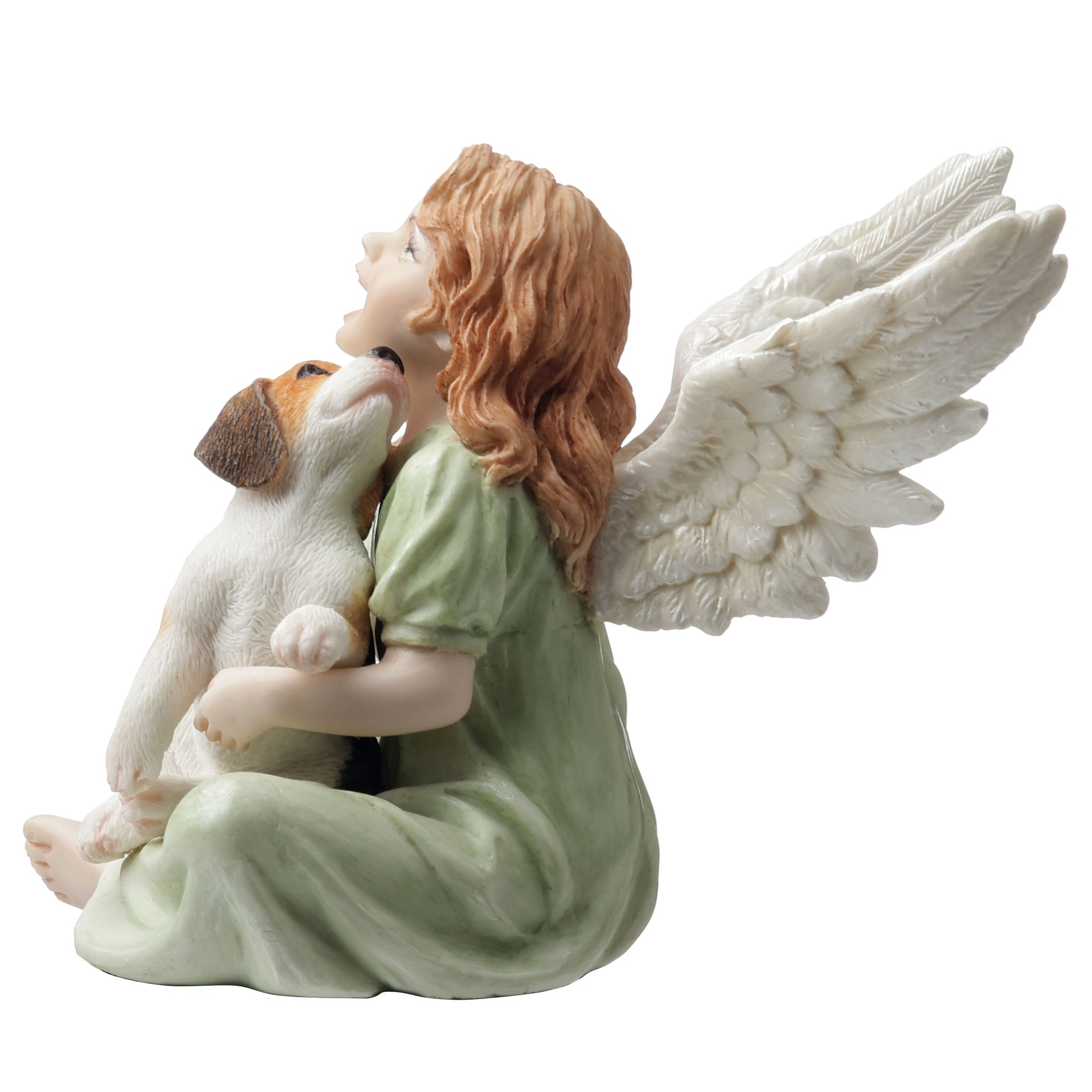 Angelic Little Girl and Beagle Pup Heavenly Companions