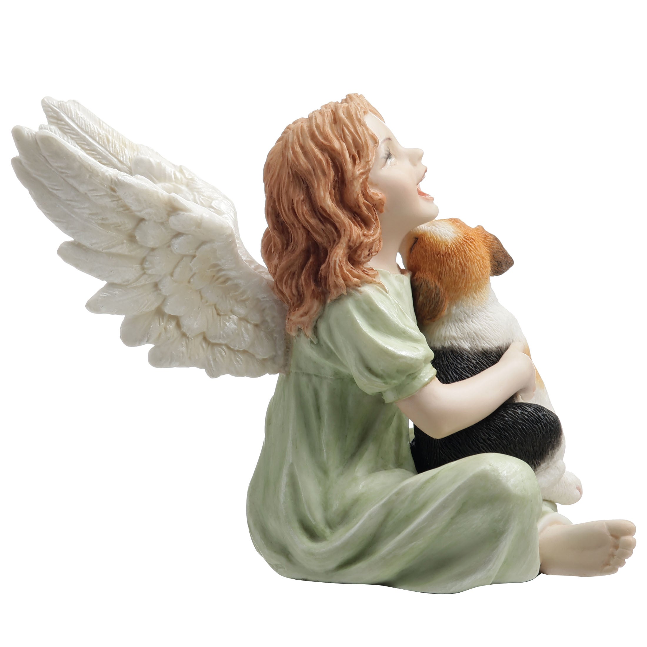 Angelic Little Girl and Beagle Pup Heavenly Companions