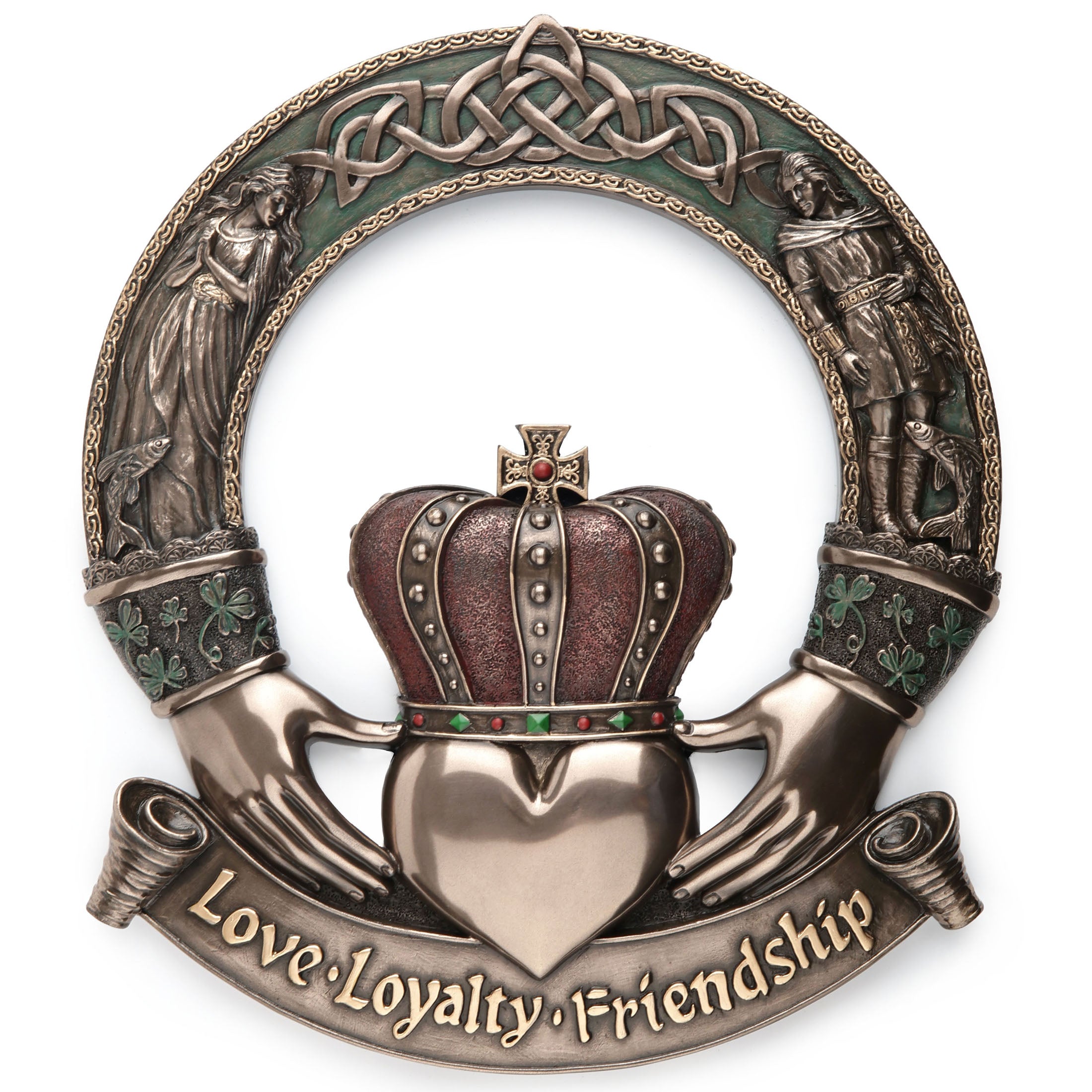 Irish Claddagh Ring Wall Plaque