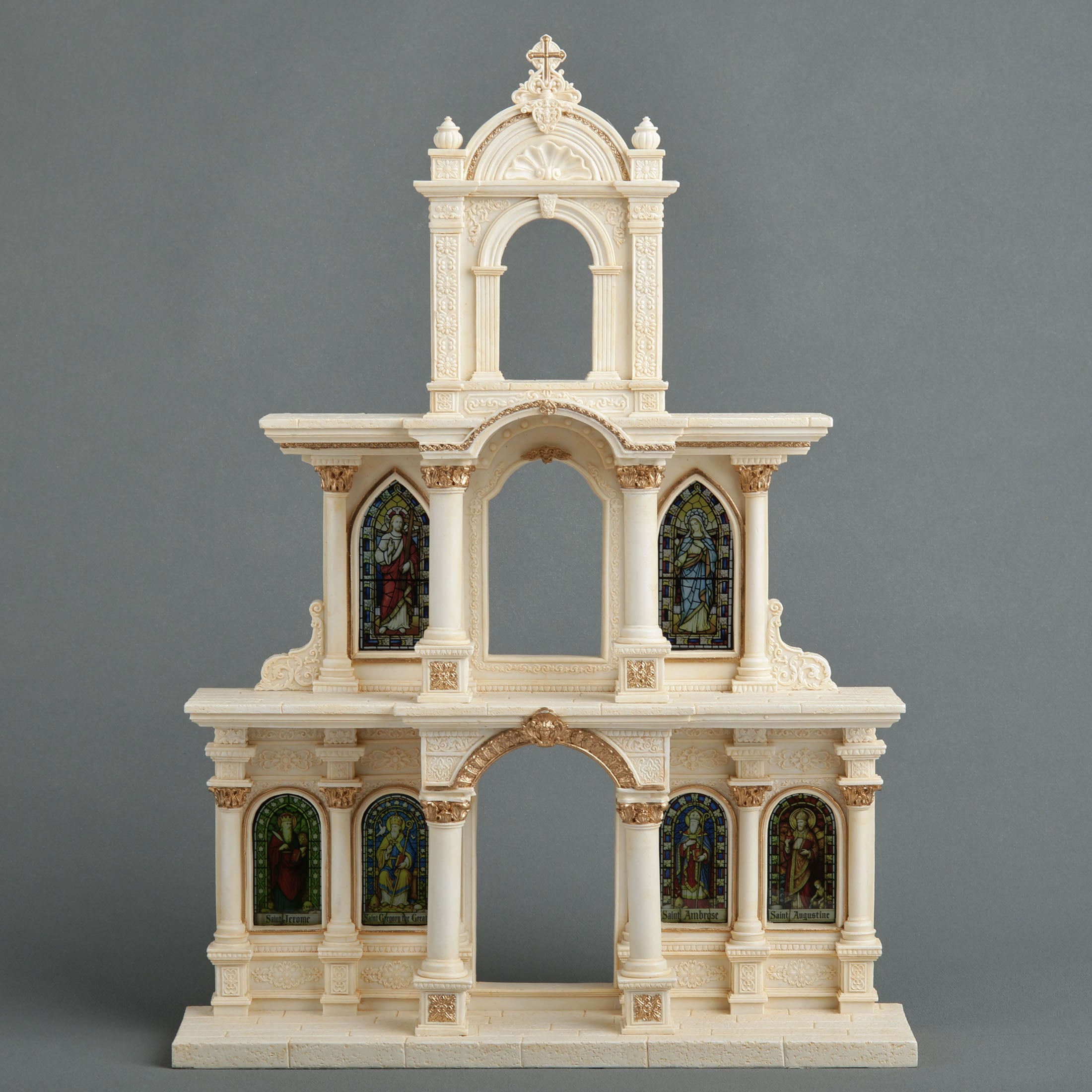 Cathedral Of Saints Religious Miniature Display Stand